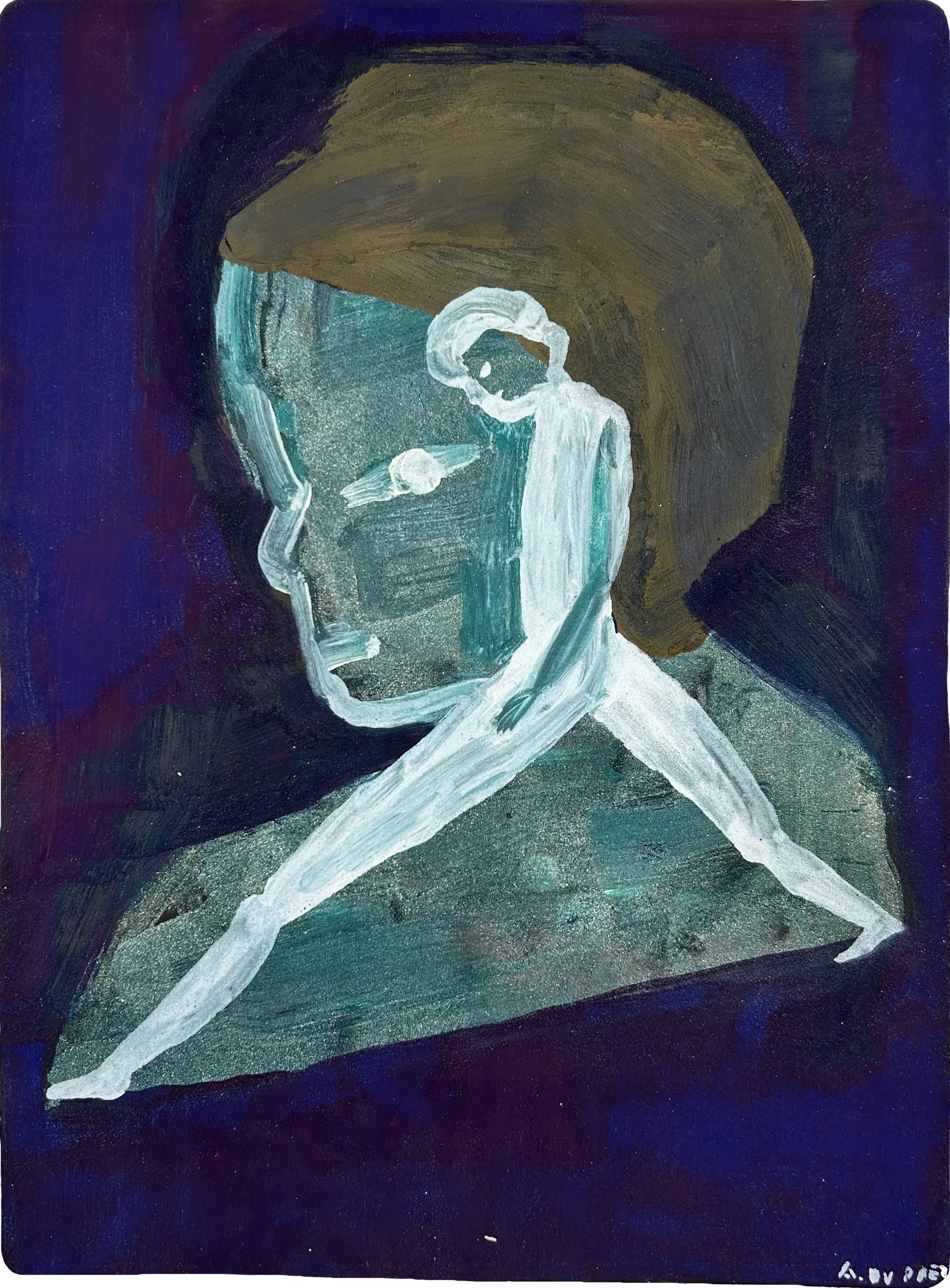  Alexandra Duprez  
Untitled, 2026 
oil on found paper 
15⅜ x 11½ in. 
39 x 29 cm