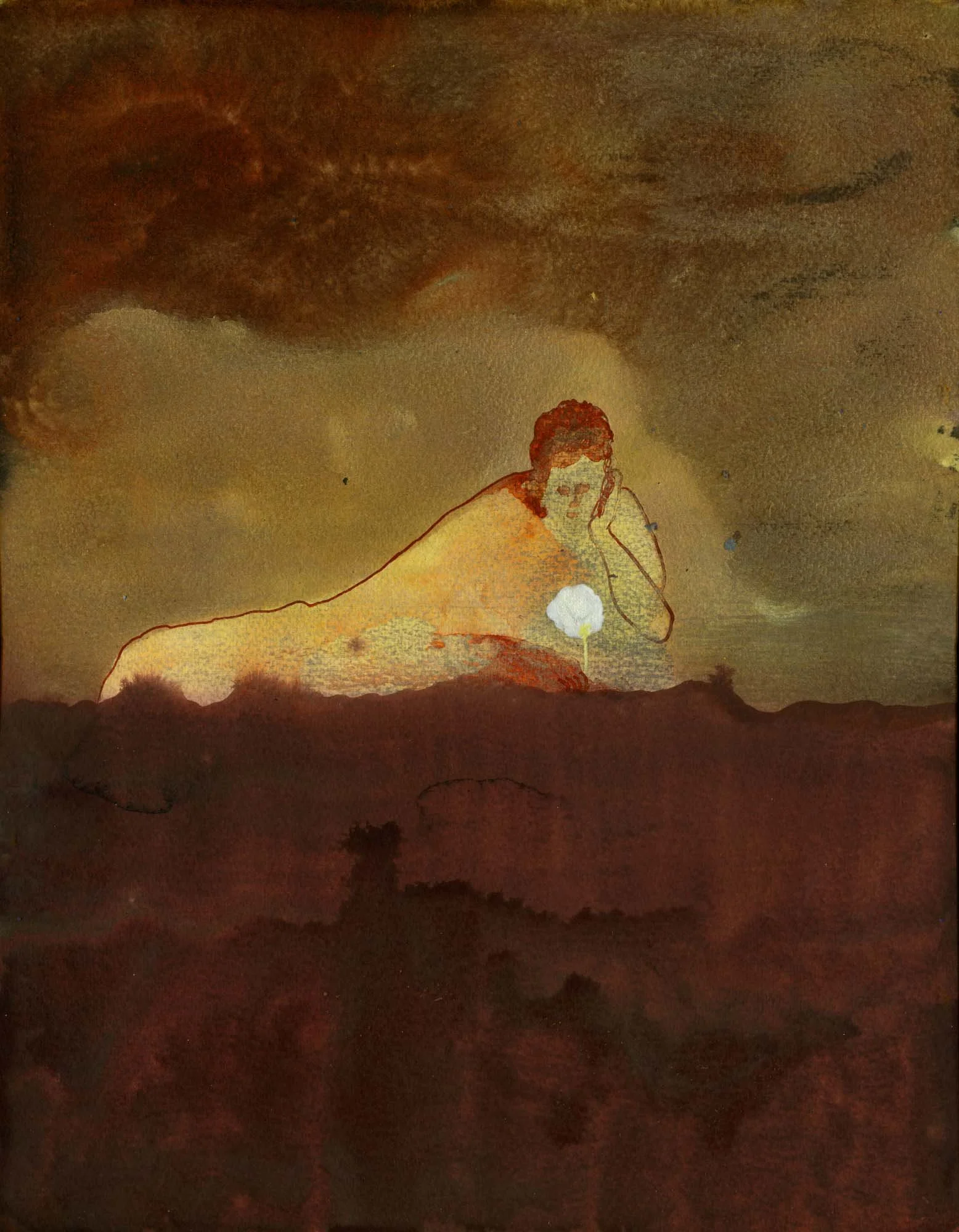  Gosia Machon  
In the field, 2025 
ink on paper 
16½ x 12¼ in. 
42 x 31 cm