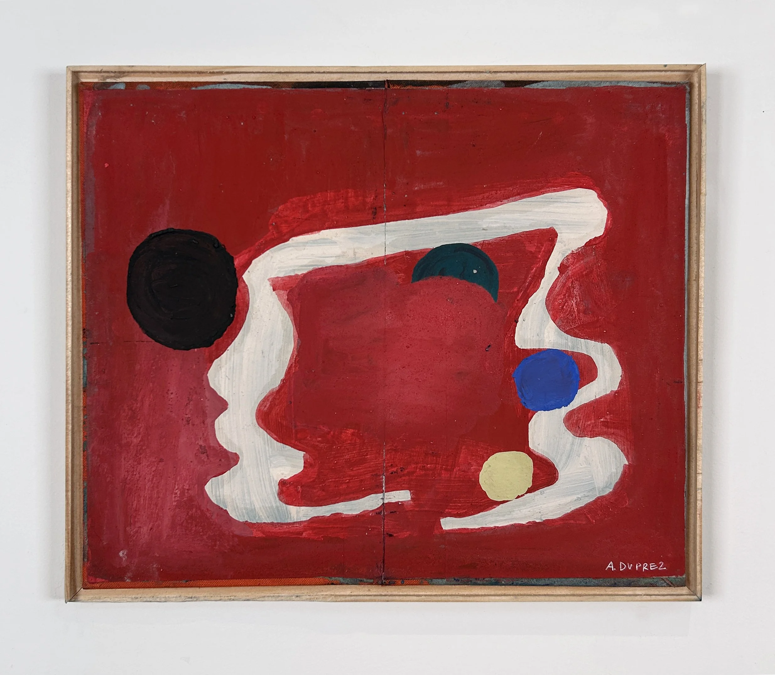 Alexandra Duprez  
Untitled, 2026 
oil on found book cover 
8 x 9⅝ in. 
20 x 24 cm
