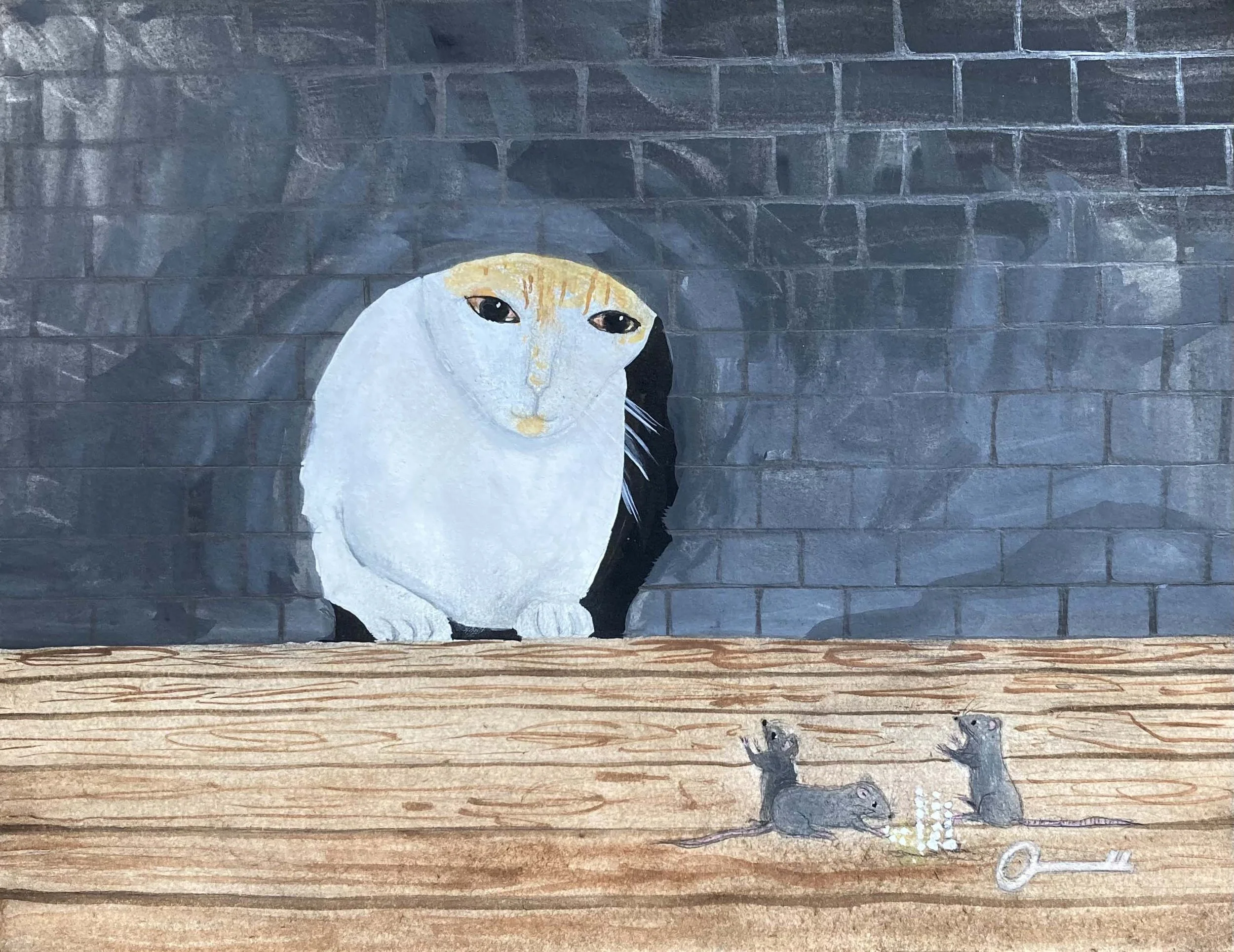  Aurélie Salavert  
Small things and big secrets (Petites choses et grands secrets), ND 
gouache and pencil on paper 
8¼ x 10⅝ in. 
21 x 27 cm