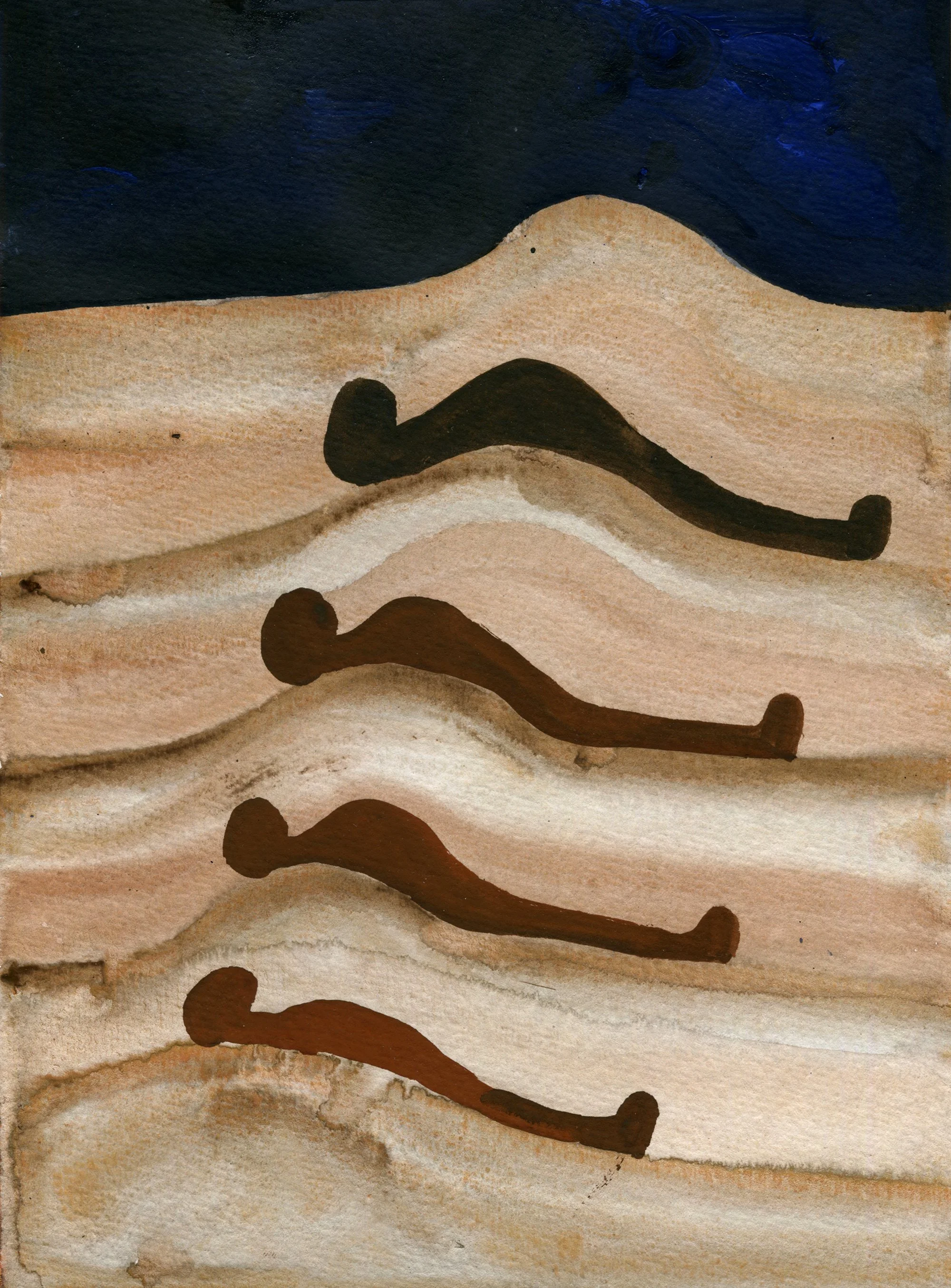  Gosia Machon  
Us, 2025 
ink on paper 
10⅝ x 7⅞ in. 
27 x 20 cm