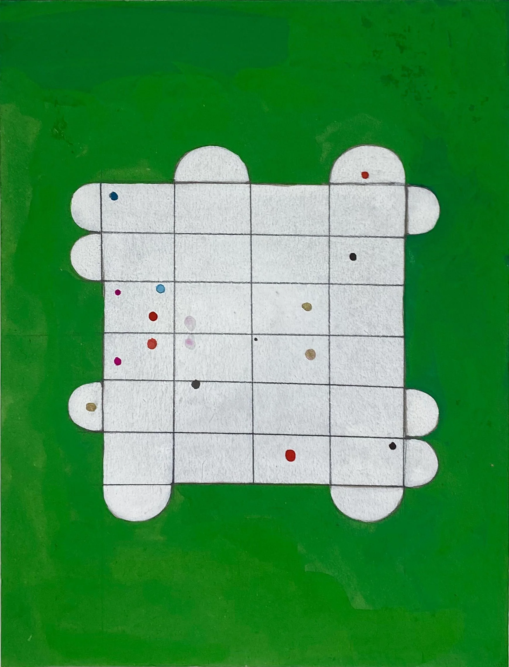 Aurélie Salavert
Untitled, ND
gouache and pencil on found paperboard
9 1/4 x 7 1/4 inches
23 x 18 cm