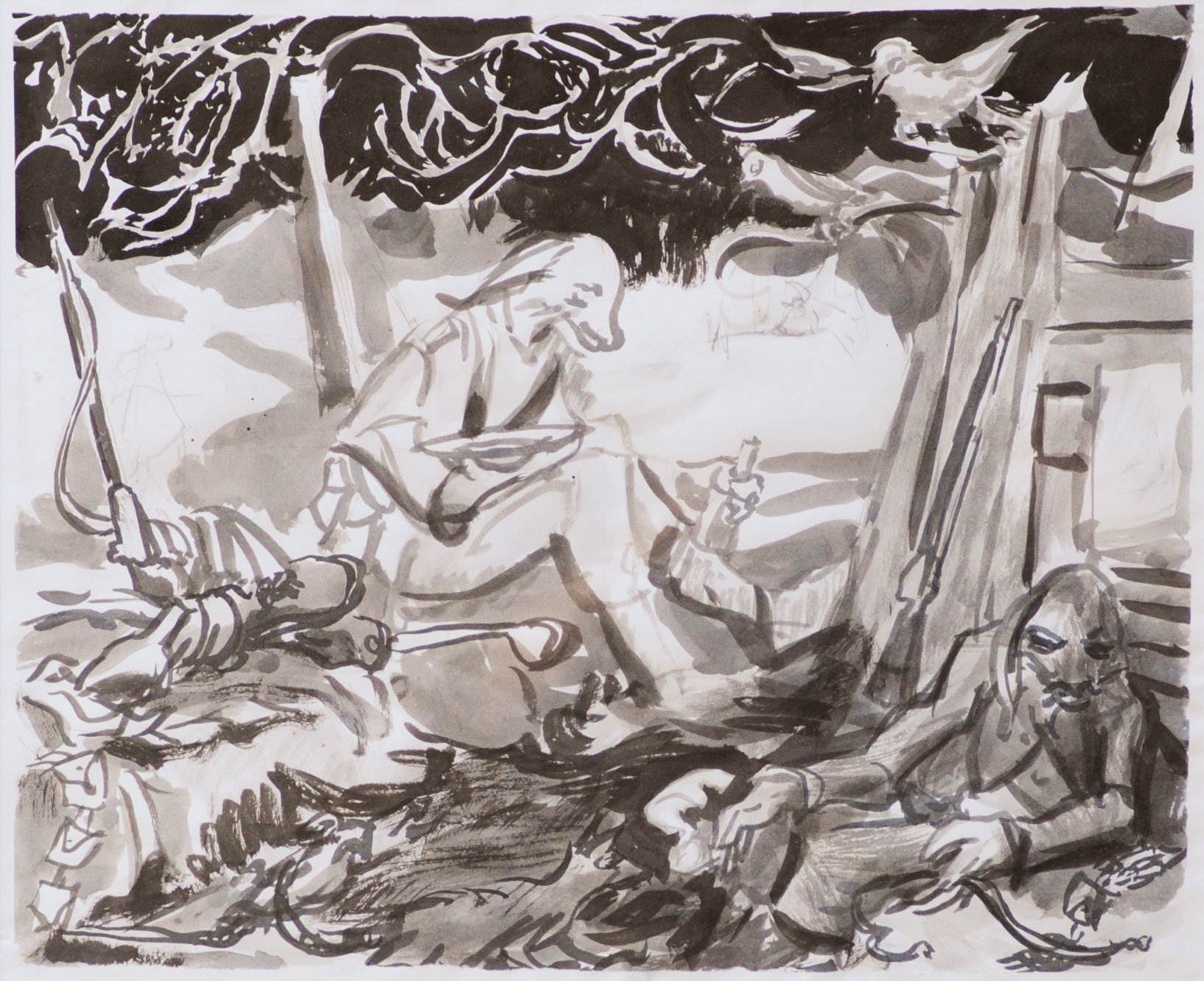 Brian Gibson
Untitled, 2009
ink on paper
13½ x 16½ in.
34 x 41 cm
Collection of mepaintsme