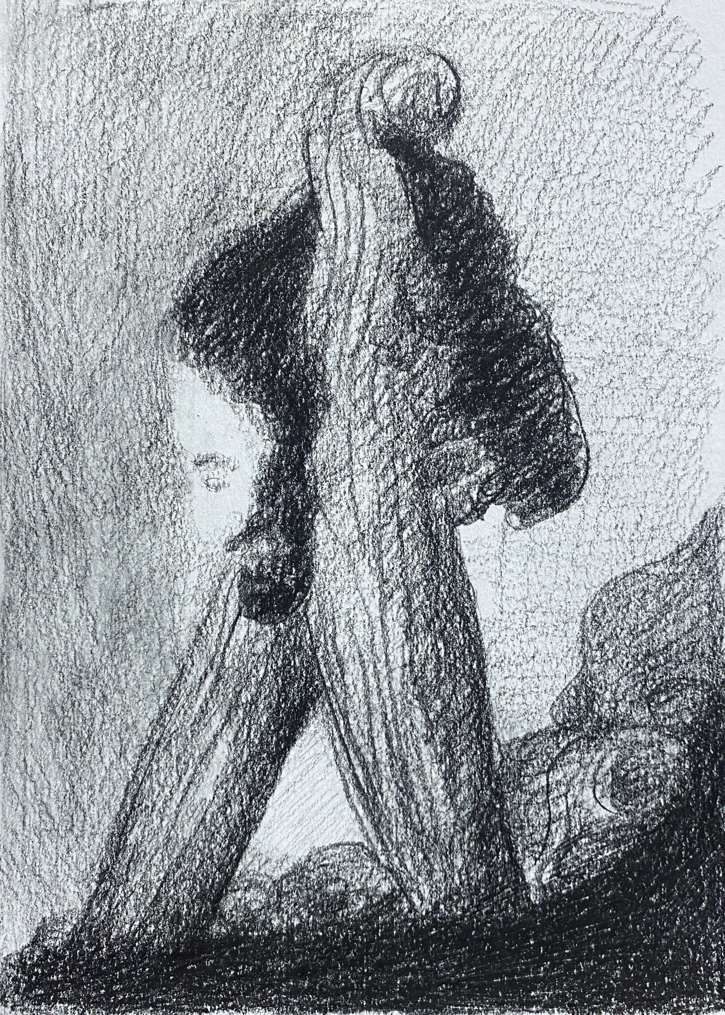 Untitled, 2025  
pencil on paper  
5 7/8 x 8 1/4 inches  
15 x 21 cm