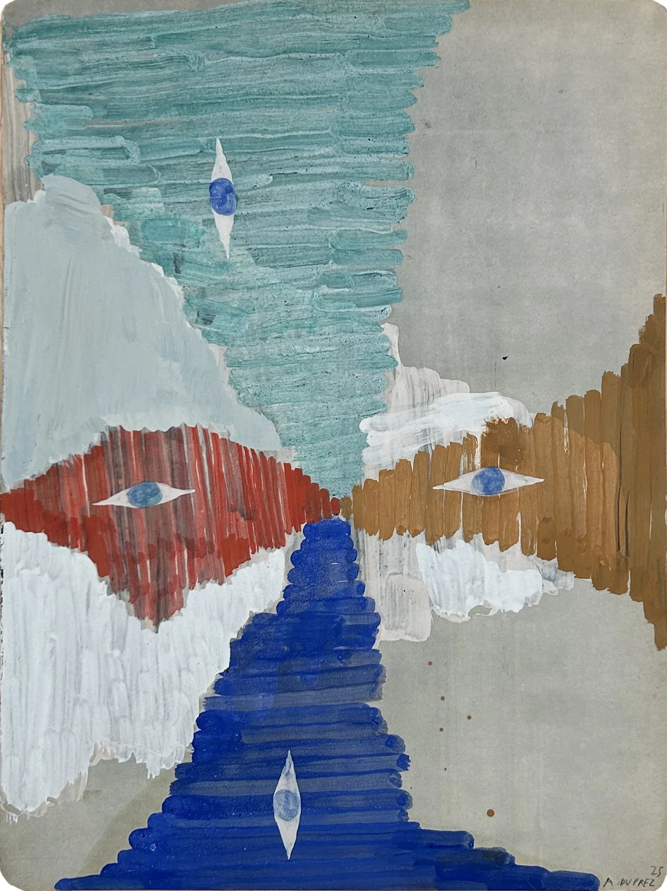  Alexandra Duprez  
Untitled, 2026 
oil on found paper 
15⅜ x 11⅜ in. 
39 x 28 cm