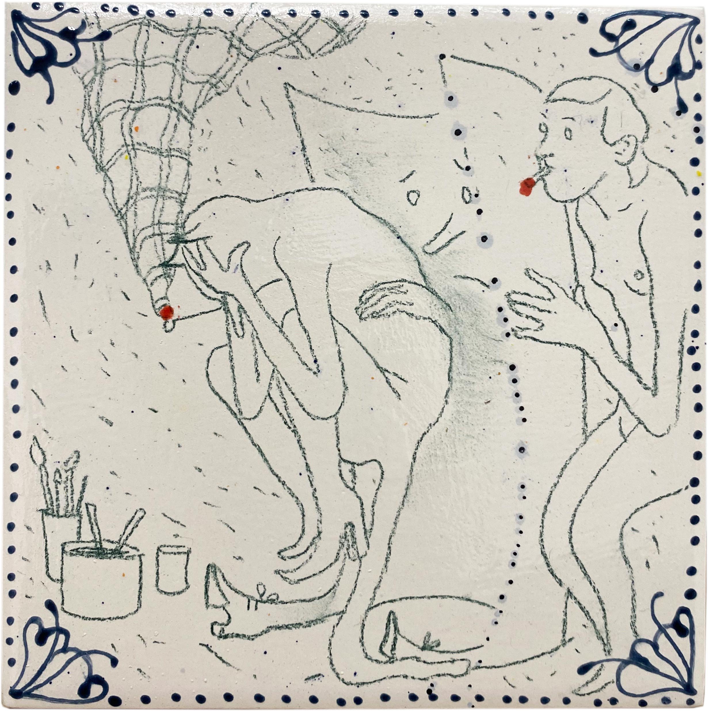 Dasha Shishkin
Untitled (1), 2025
glazed ceramic tile
6 x 6 in.
15 x 15 cm