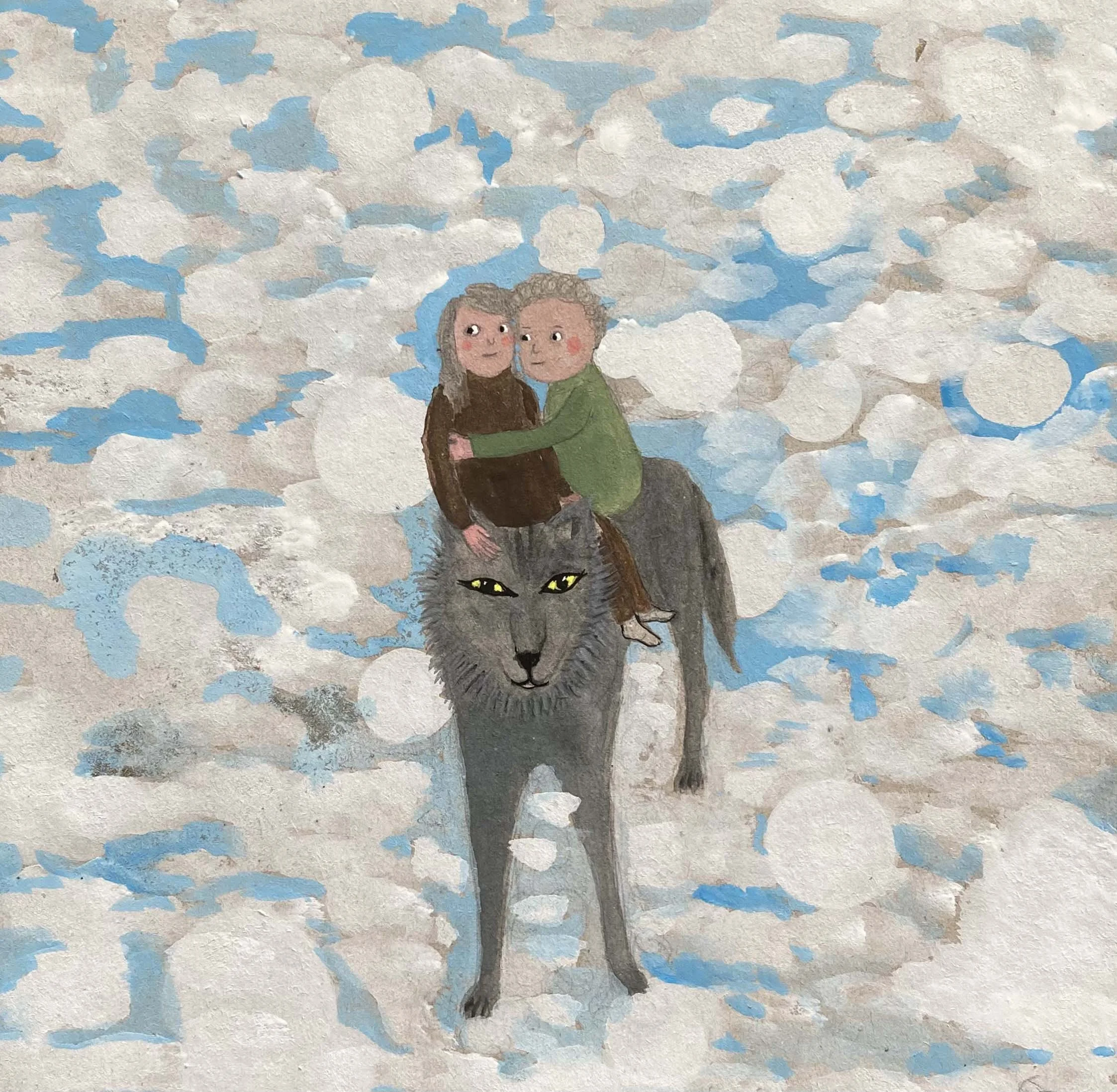  Aurélie Salavert  
The Spirit of adventure (L’esprit d’aventure), ND 
gouache and pencil on cardboard 
7⅞ x 7⅞ in. 
20 x 20 cm