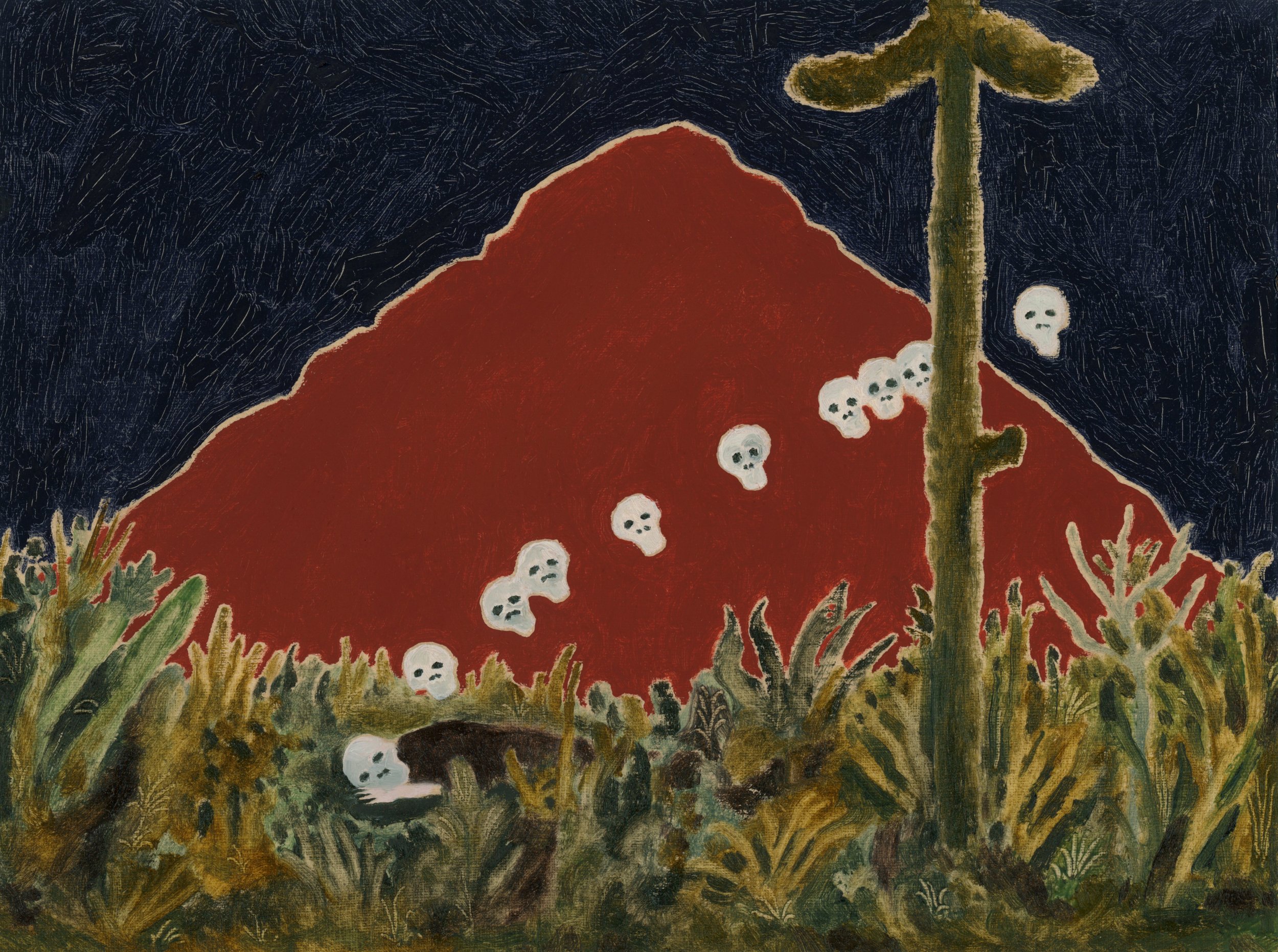  Joseph Dilnot  
Tenth Sunder, 2026 
oil on paper 
6 x 8 in 
15.2 x 20.3 cm