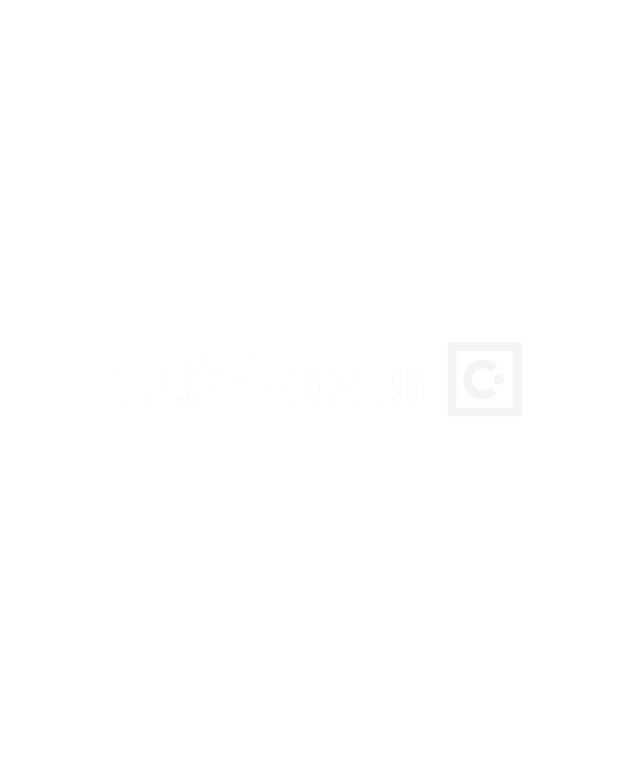 SAP Concur logo all white