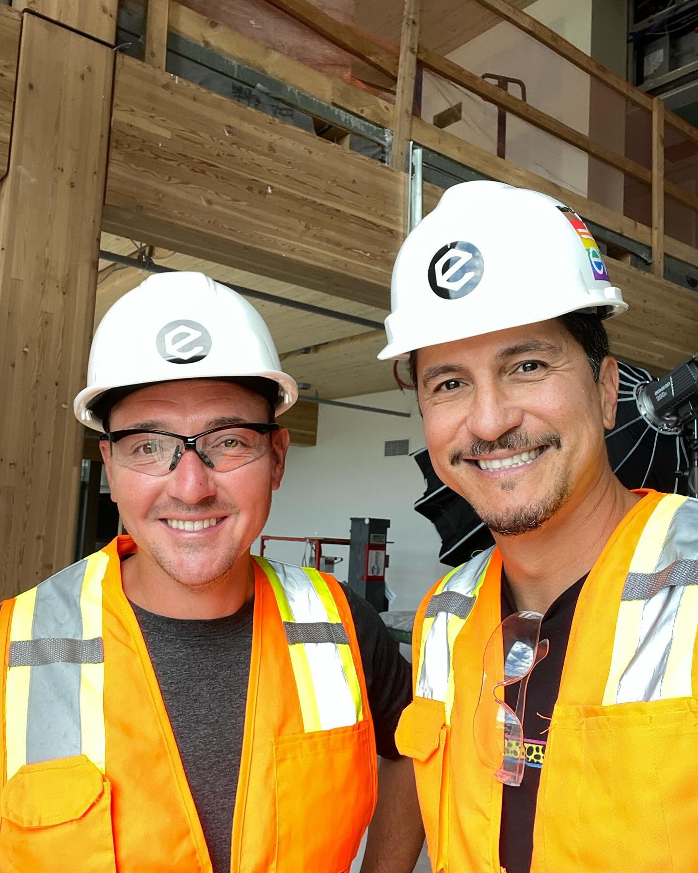 That time when your video shoot turns into a construction catalog shoot. #yesandvideo #seattlevideographer #seattlevideoproduction #seattlevideo