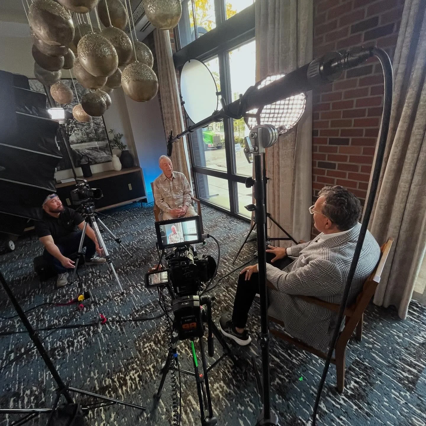 What a week of filming for @aegislivingseniors. So much knowledge interviewing 100 year olds. #wisdom #yesandvideo #seattlevideoproduction #seattlevideography