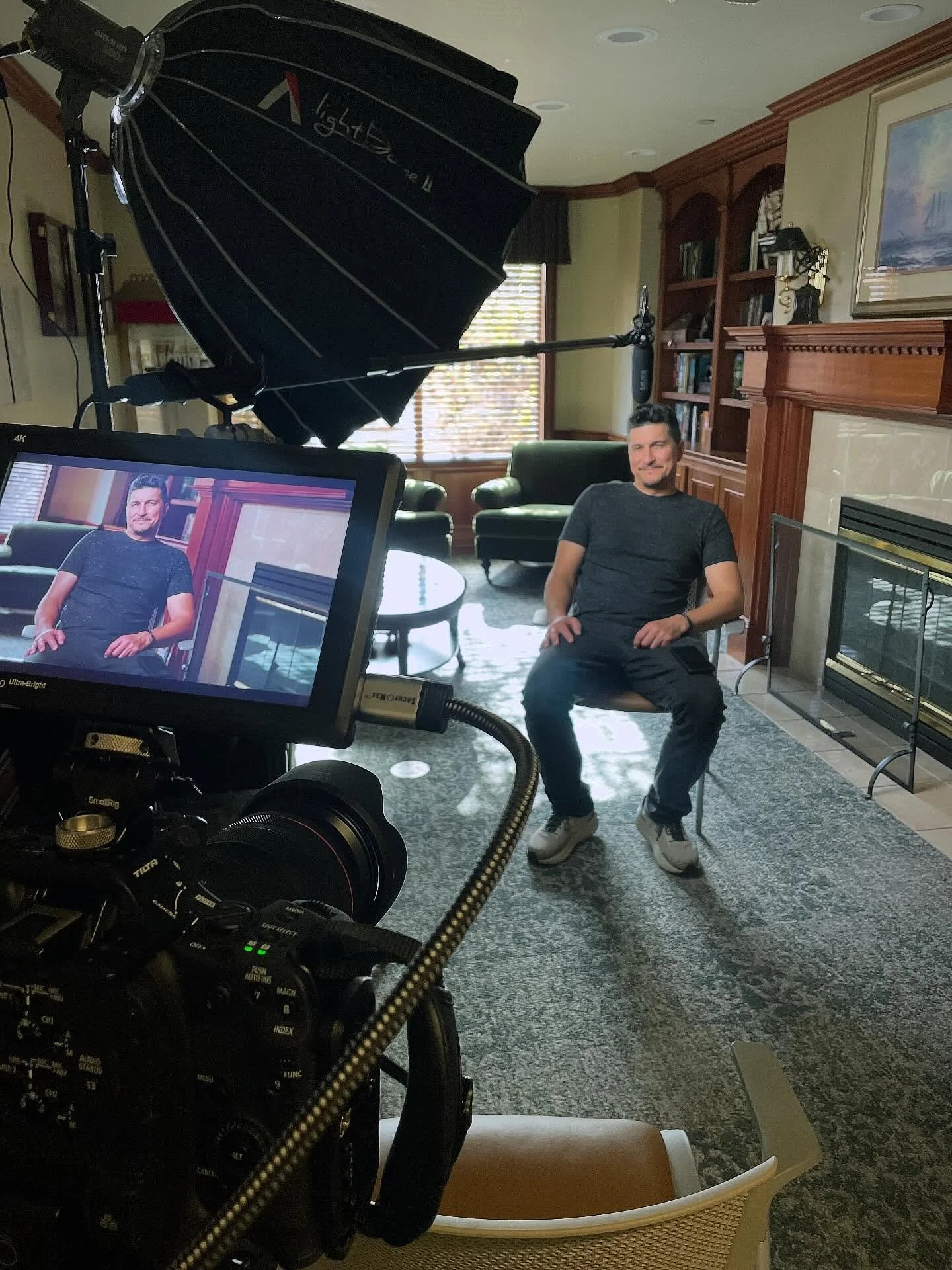 The wisdom that lies behind these doors is inspiring. Another fun shoot at @aegislivingseniors. #yesandvideo #seattlevideoproduction #seattlevideography #aegisliving