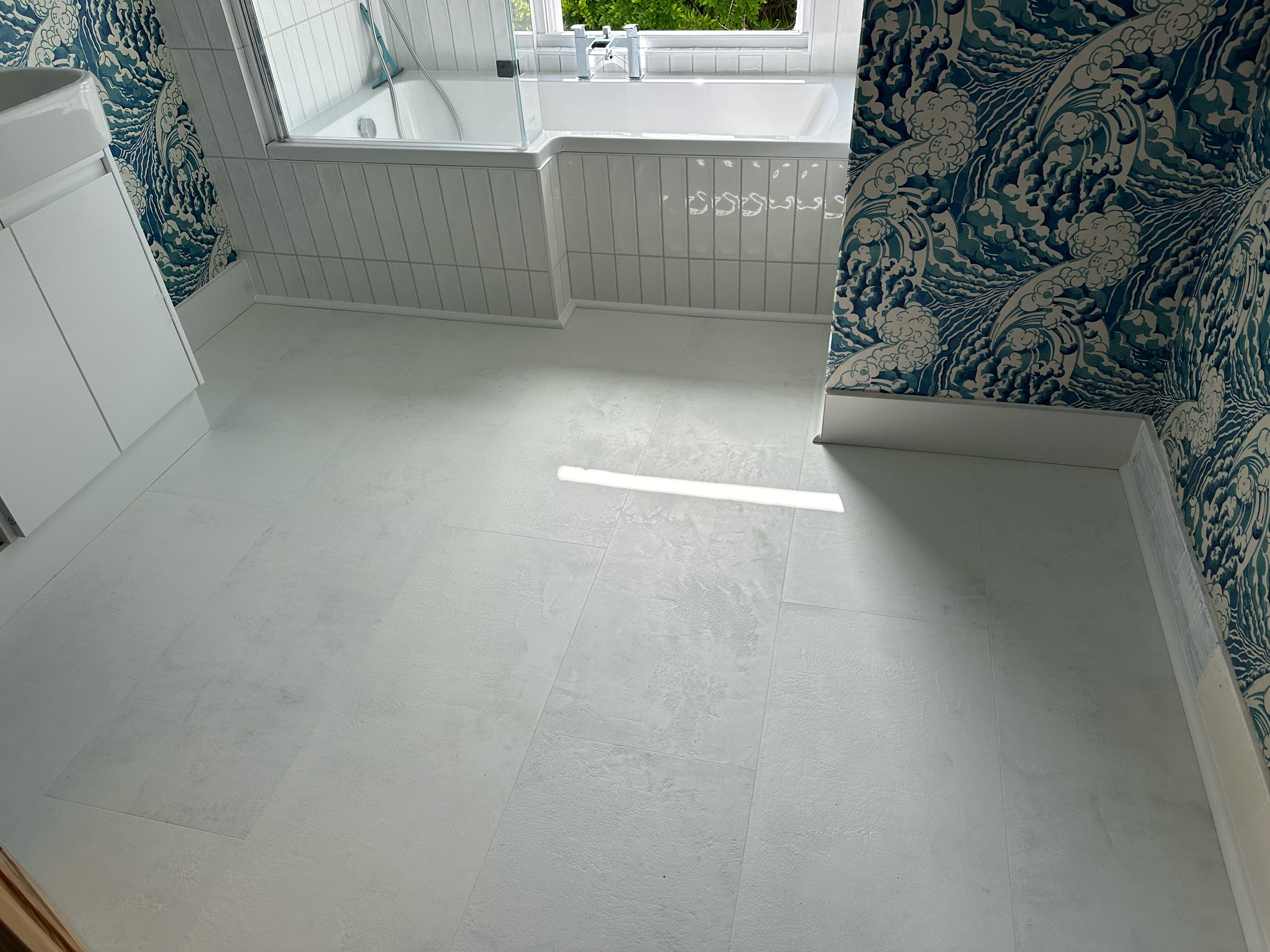 Laminate flooring and new skirting