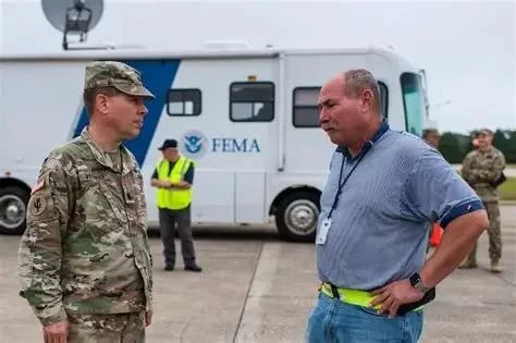 FEMA employees discussing next steps