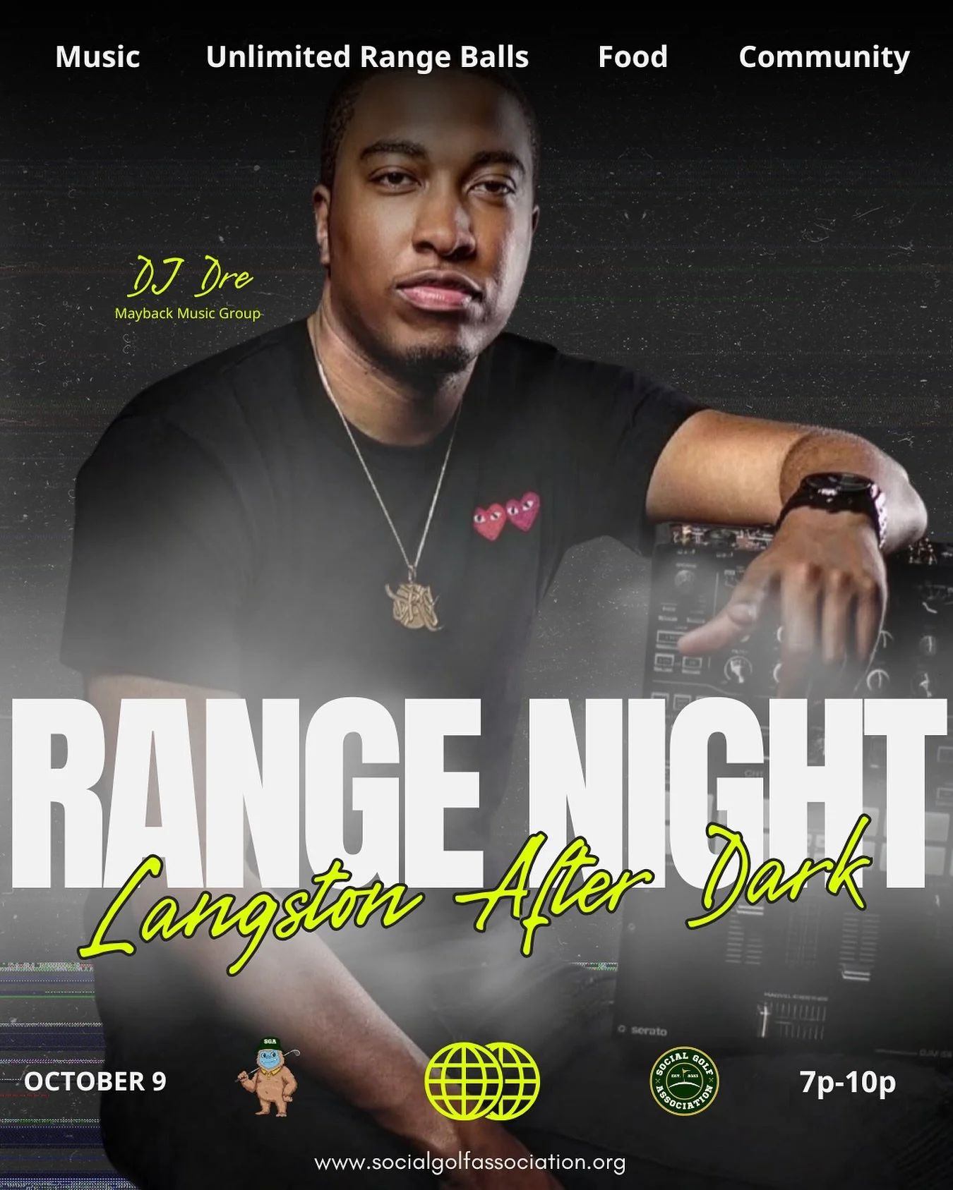 We a week out from #RangeNight. 

With the weather getting chilly, this very well may be the last one until next year. So if you haven&rsquo;t got your All Access Pass for this one, go cop that.

@djdre1990 bringing the sounds of MMG to the block. 

