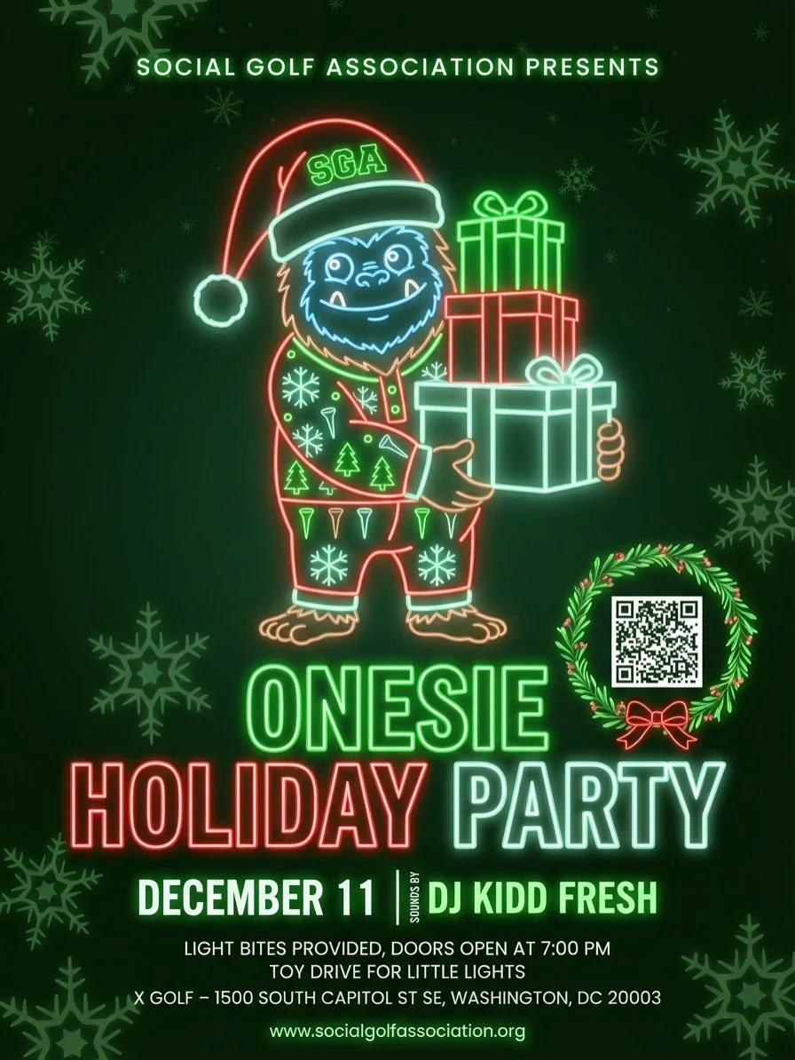 SGA &amp; X-Golf: An undefeated collaboration! 

Pull up to the final lituation of 2025 😮&zwj;💨. Link in bio. 

&bull;PRIZES FOR BEST ONESIES 🔥
&bull;Gift Cards up for grabs with holiday games
&bull;Complimentary Drink
&bull;Kidd Fresh spinning
&b