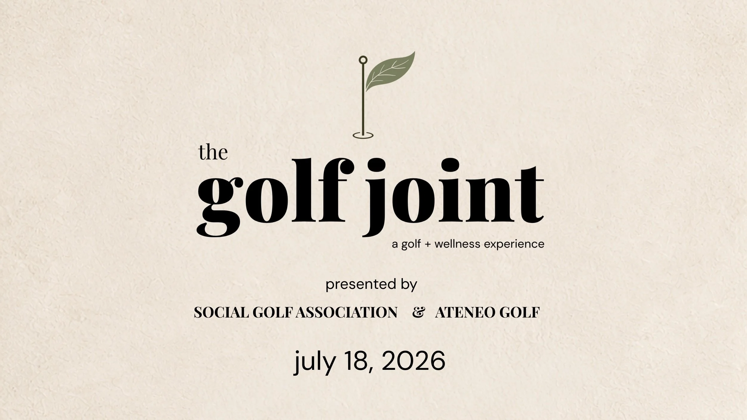 the golf joint: a golf + wellness event 