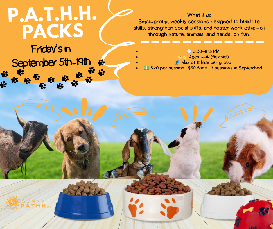 Friday’s in September PATHH PACK Sessions