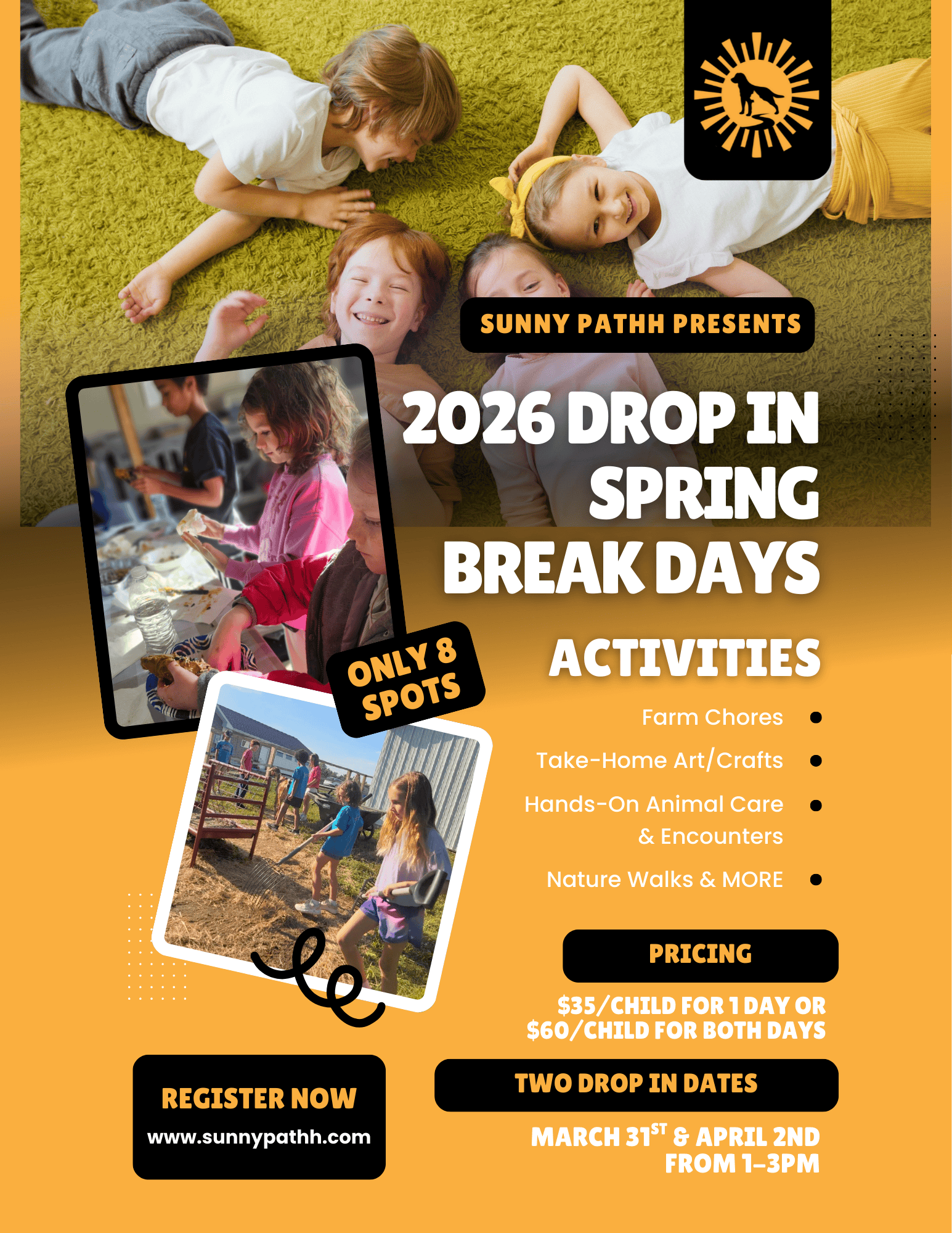 2026 DROP IN SPRING BREAK DAYS