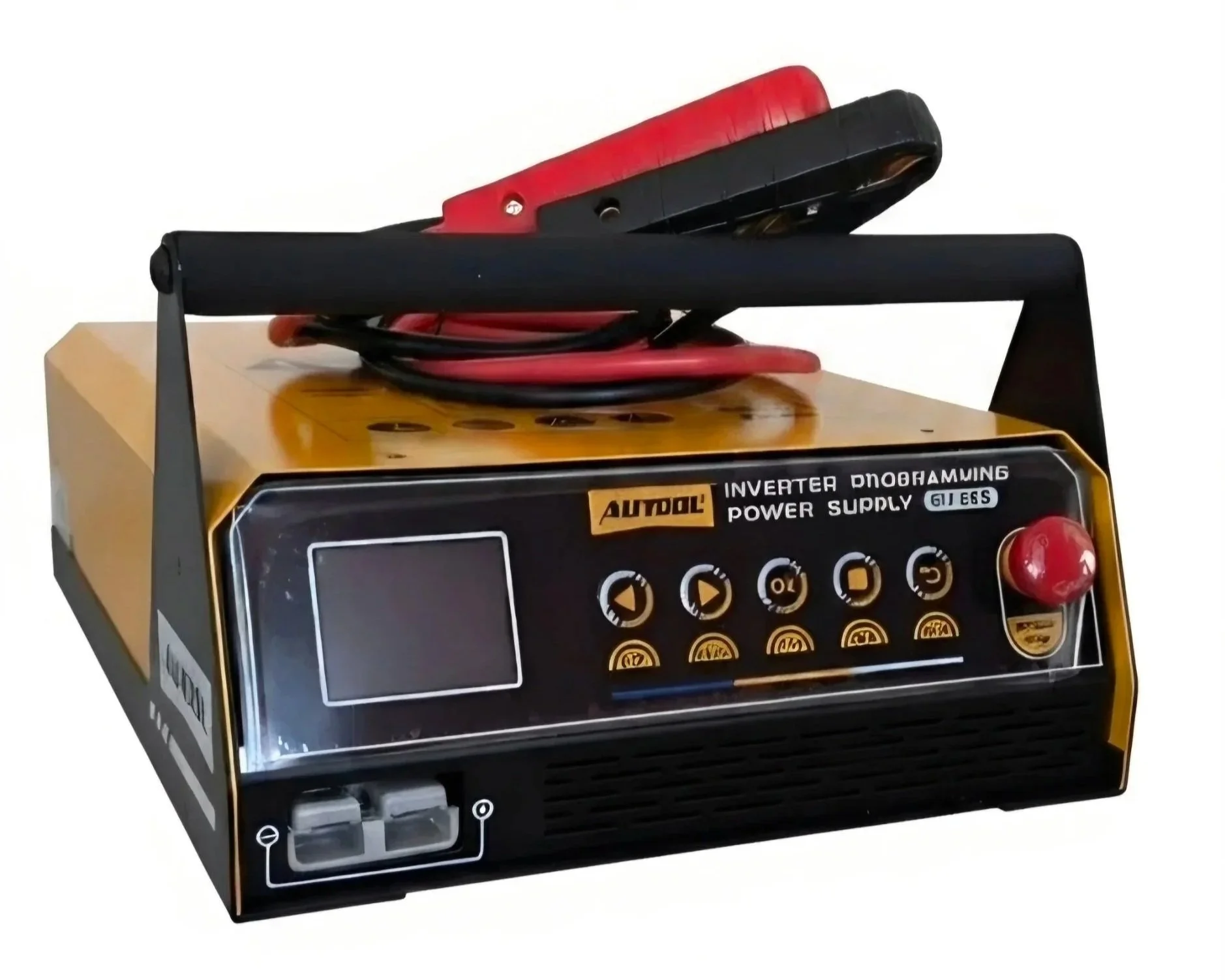Engine ECU reprogramming power supply for ECU flash and reprogramming. Heavy duty battery charger.