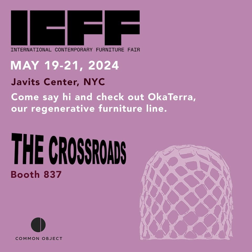 We are excited to announce that we will be exhibiting @okaterra in The Crossroads at @icff_official  Come talk #regenerativedesign with us and we can walk you through our new releases. It&rsquo;s an amazing team curating, so come check it out.