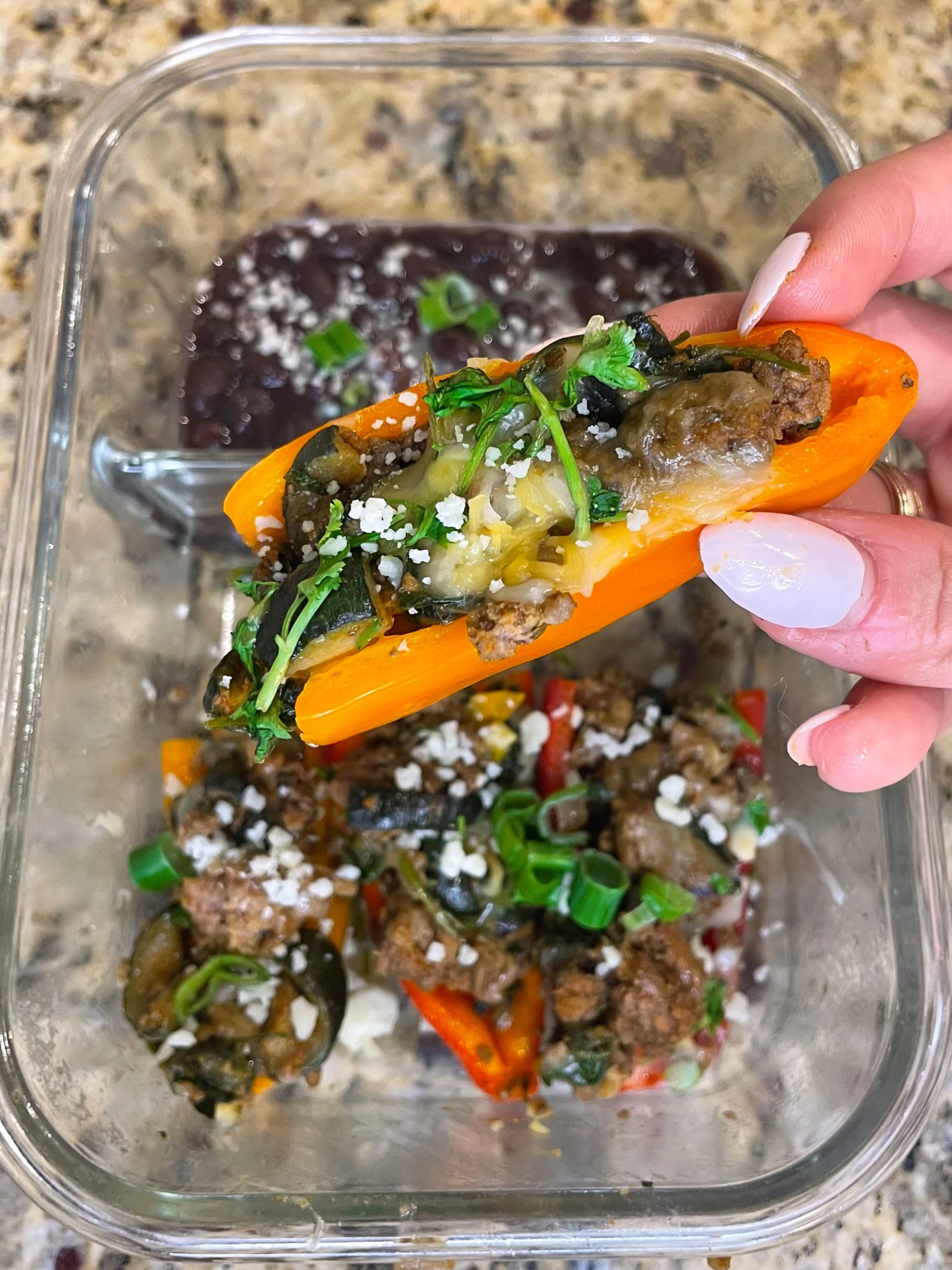 Stuffed Bell Pepper Boats