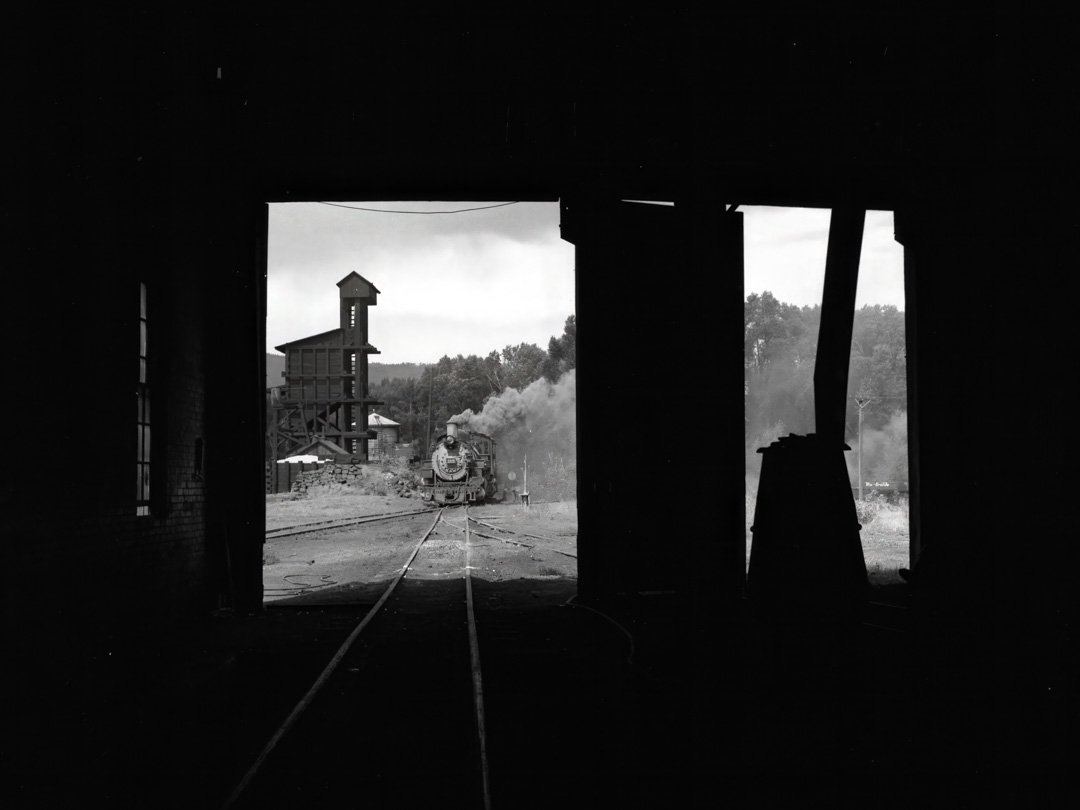Engine 480 - Chama Roundhouse - September 1960