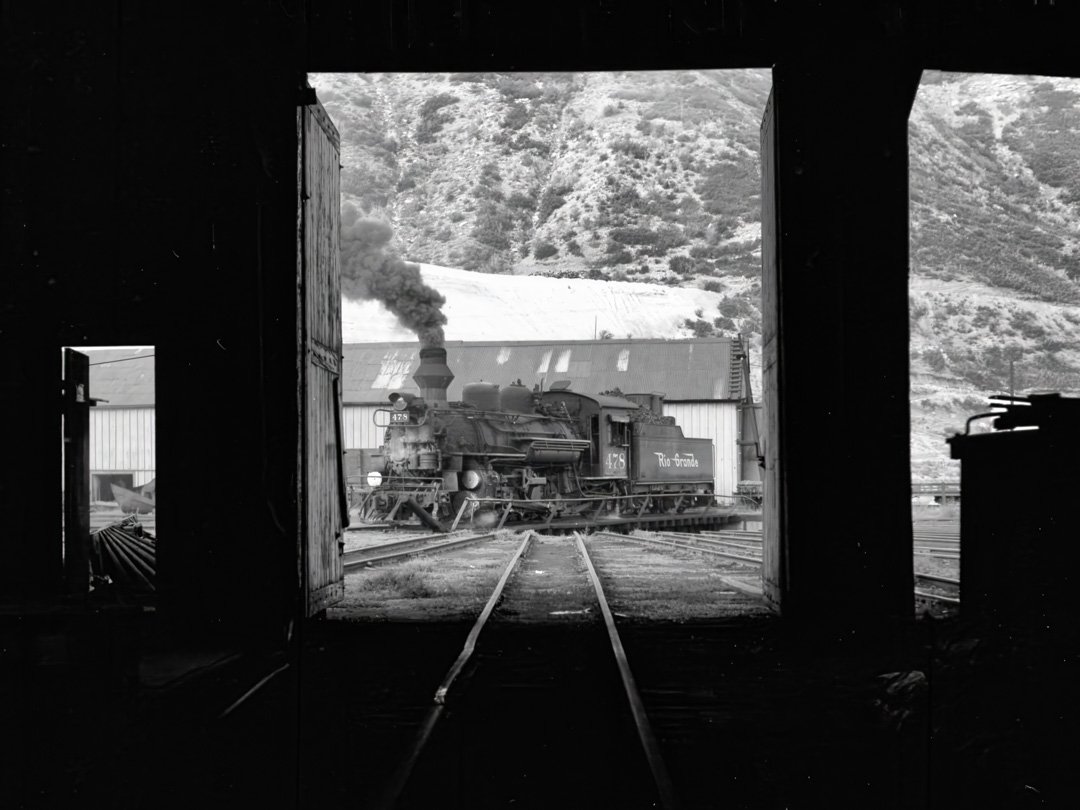 Engine 478 - September 1960 - Durango Roundhouse