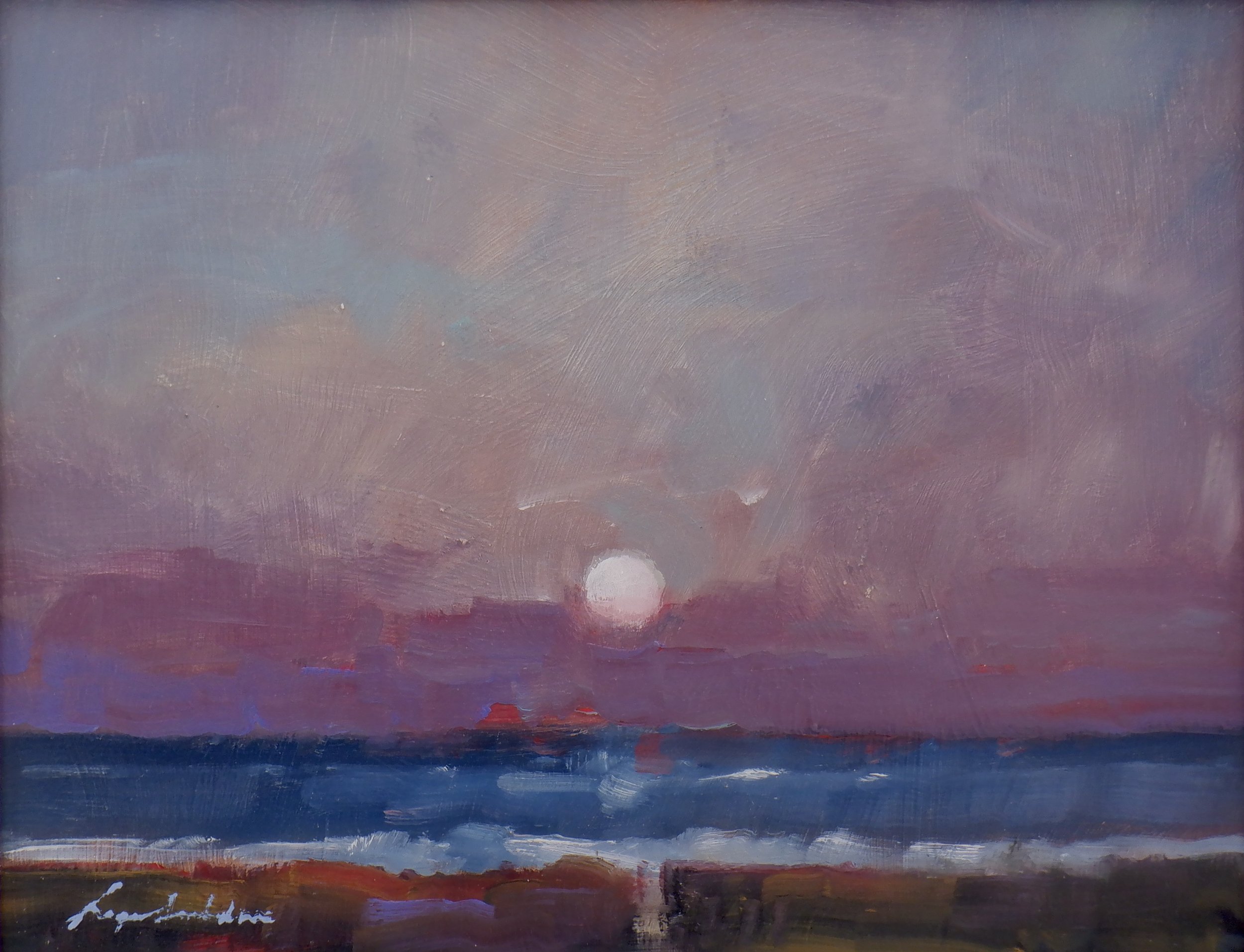 Moonrise, Poole Bay