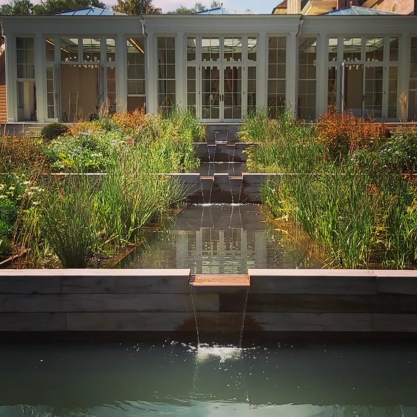 Contemporary Cascading water feature