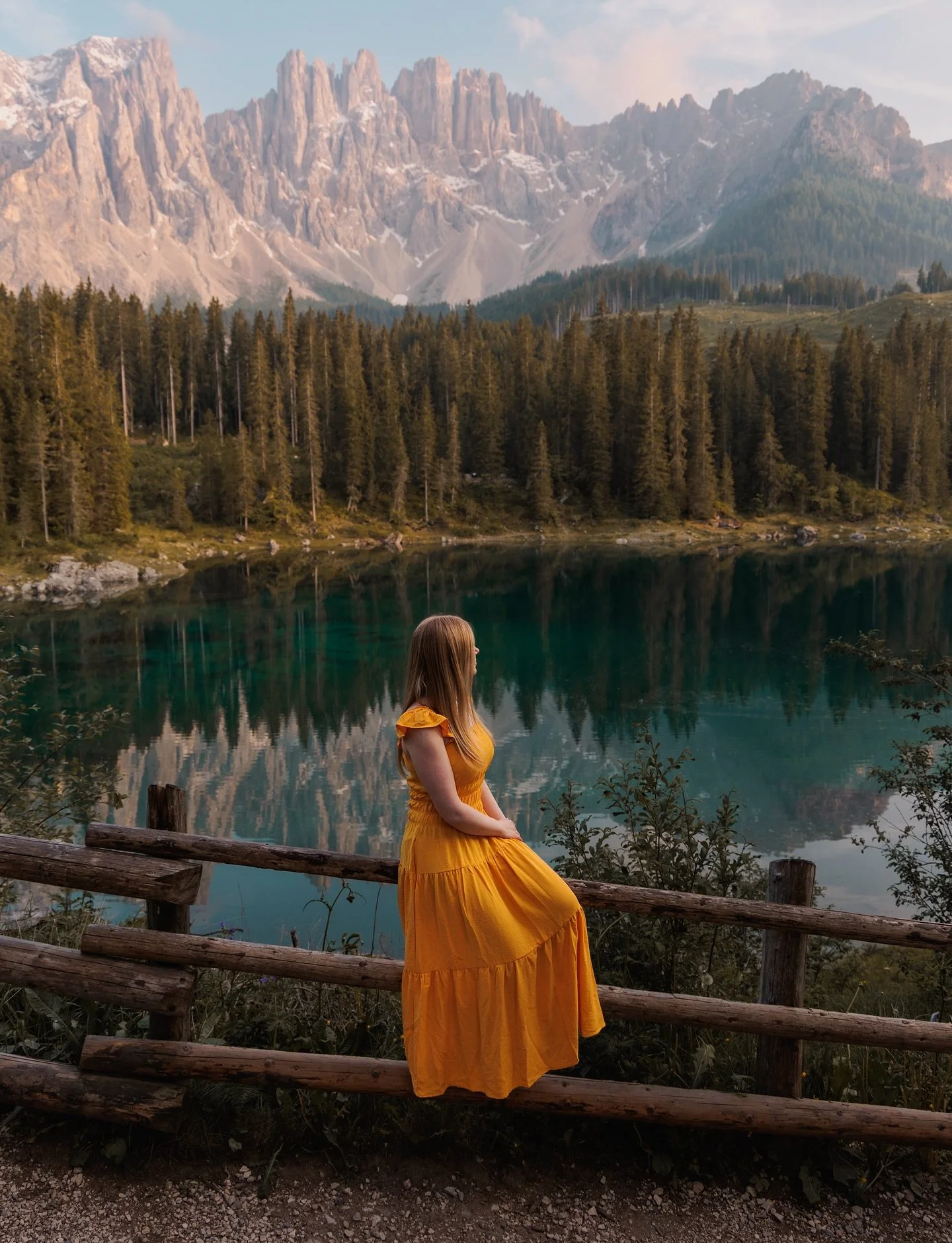 One of the most beautiful lakes in the Dolomites region 🏔️✨

And one of the easiest to reach - no hiking involved! There&rsquo;s a big car park just across the road from the lake, making it easy to visit any time of the day. 

If you&rsquo;re planni
