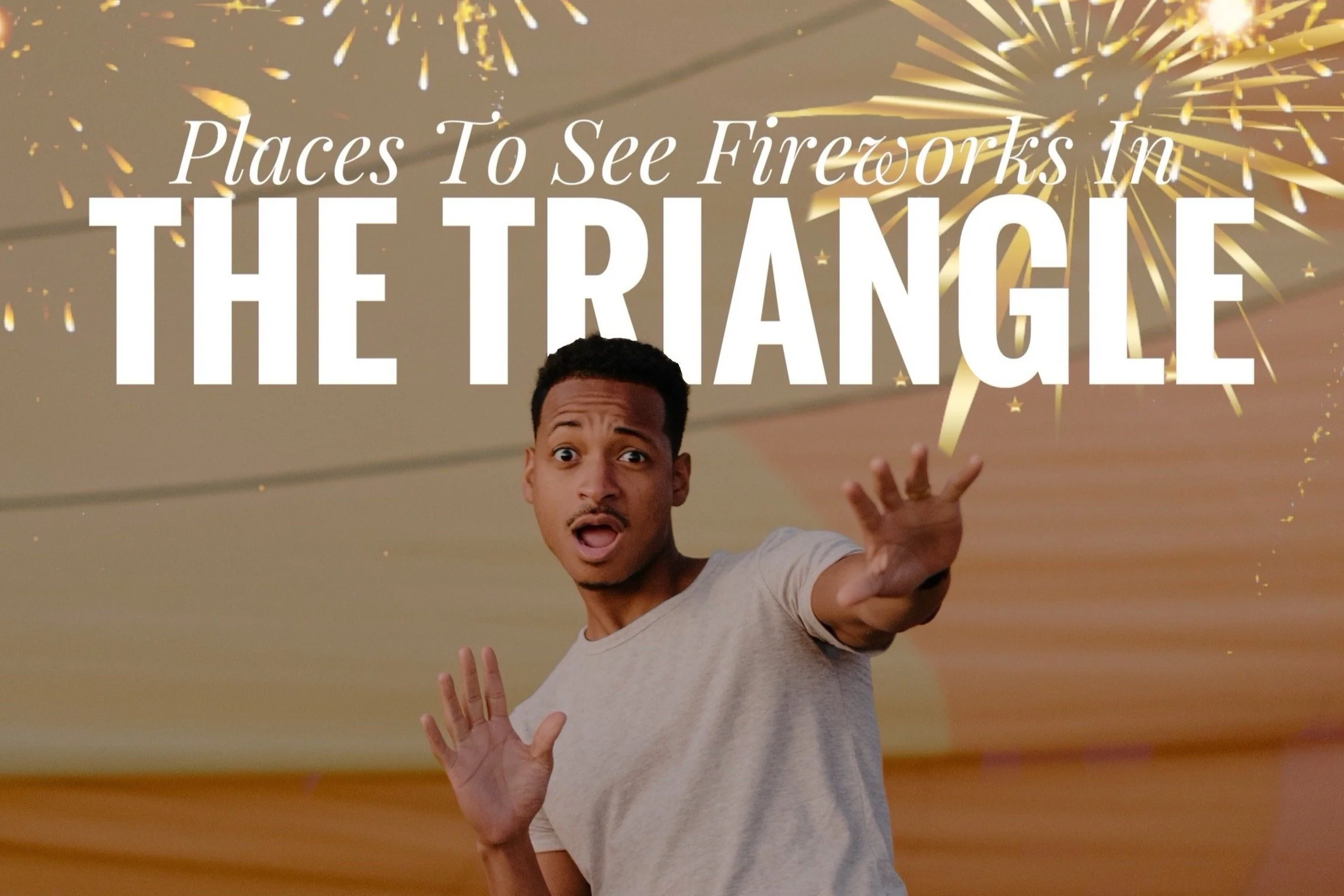 Firework Shows Near The Triangle