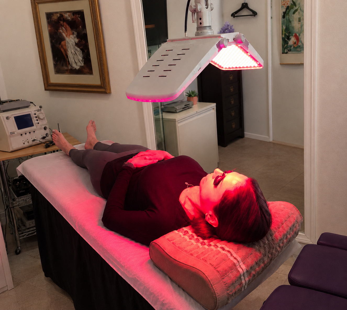 LED light therapy facials with Dr. Lea Kelley