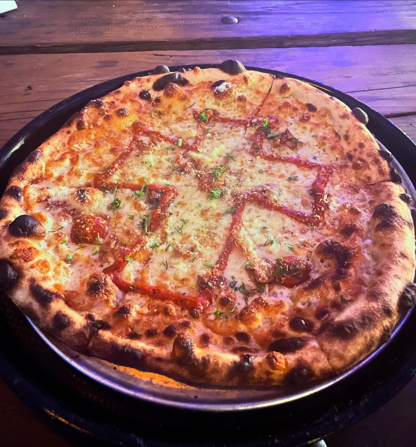 It's our favorite time of the year! Time for crisp fall weather, spooky movie nights, and of course, the unveiling of our 🍁 Fall Menu 🍁, featuring one of our favorites, the 🩸 Vampire's Bane 🩸, a garlicky white pizza complete with a &quot;holy wat