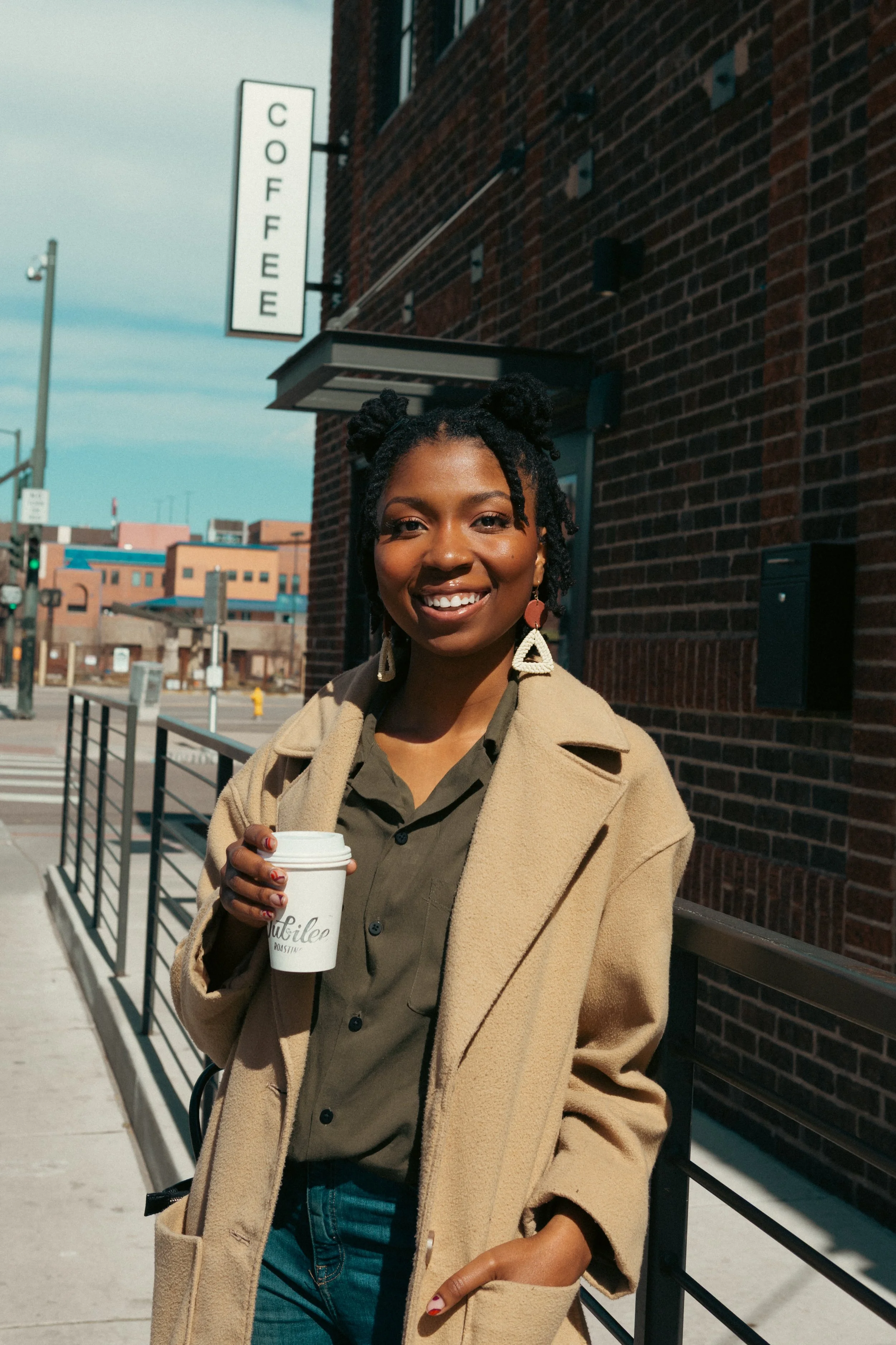 Denver city stroll portrait session — natural light photography