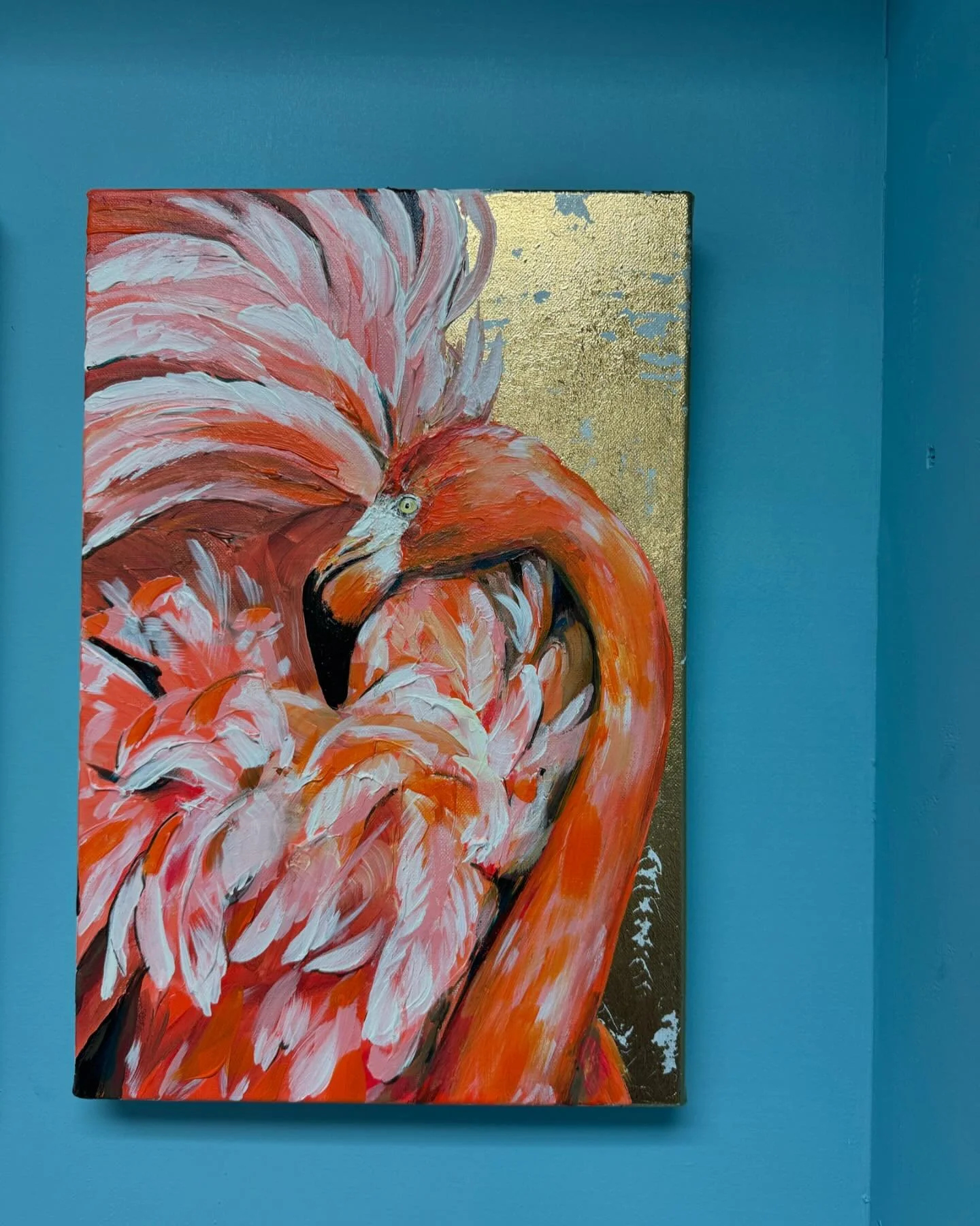 Flamingo 🦩 #art #florida #floridaart #flamingo #flamingoart #artist #bocaraton #floridabeauty