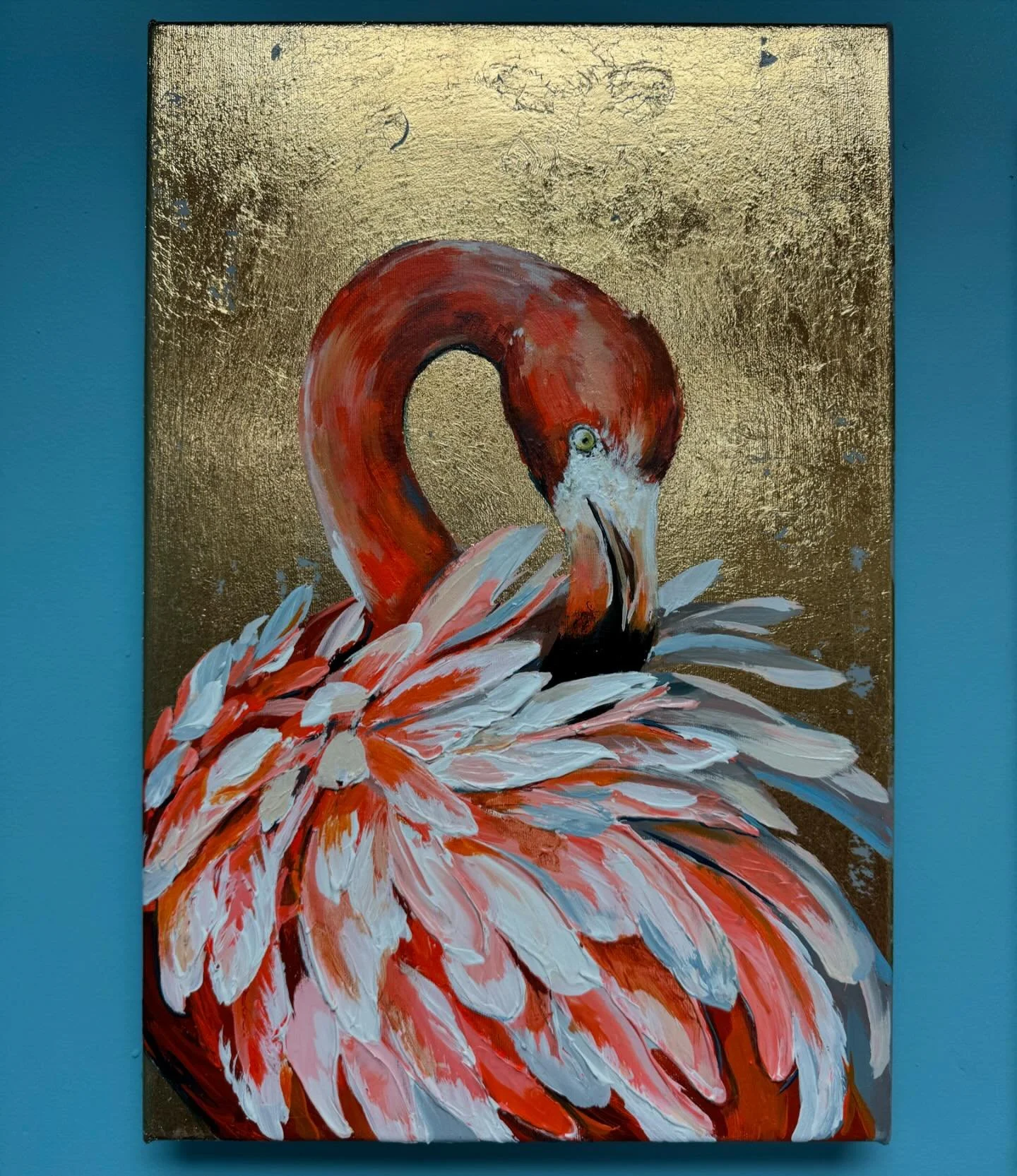 Flamingo 🦩 #art #florida #floridaart #flamingo #flamingoart #artist #bocaraton #floridabeauty