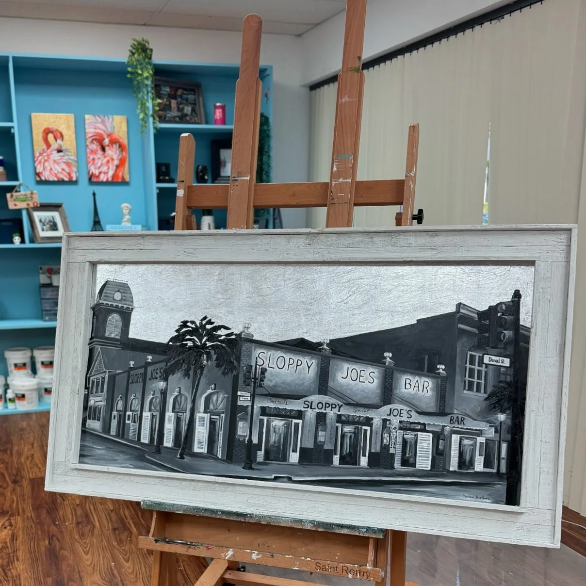 Sloppy Joe&rsquo;s Bar #KeyWest #art #painting #goldleaf #silverleaf #sloppyjoe #sloppyjoesbar