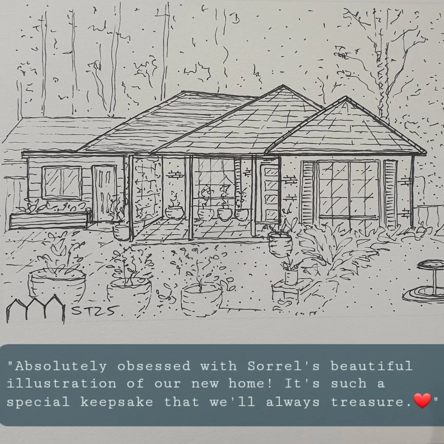 The people have spoken 👏 🙌 
@picket_fence_illustrations 

An original hand drawn illustration is the perfect gift 🎁 

Hi, I'm Sorrel,
🏡 I love drawing special places for special people 💕 

🌎 Head to my website to place your order
Picketfenceill