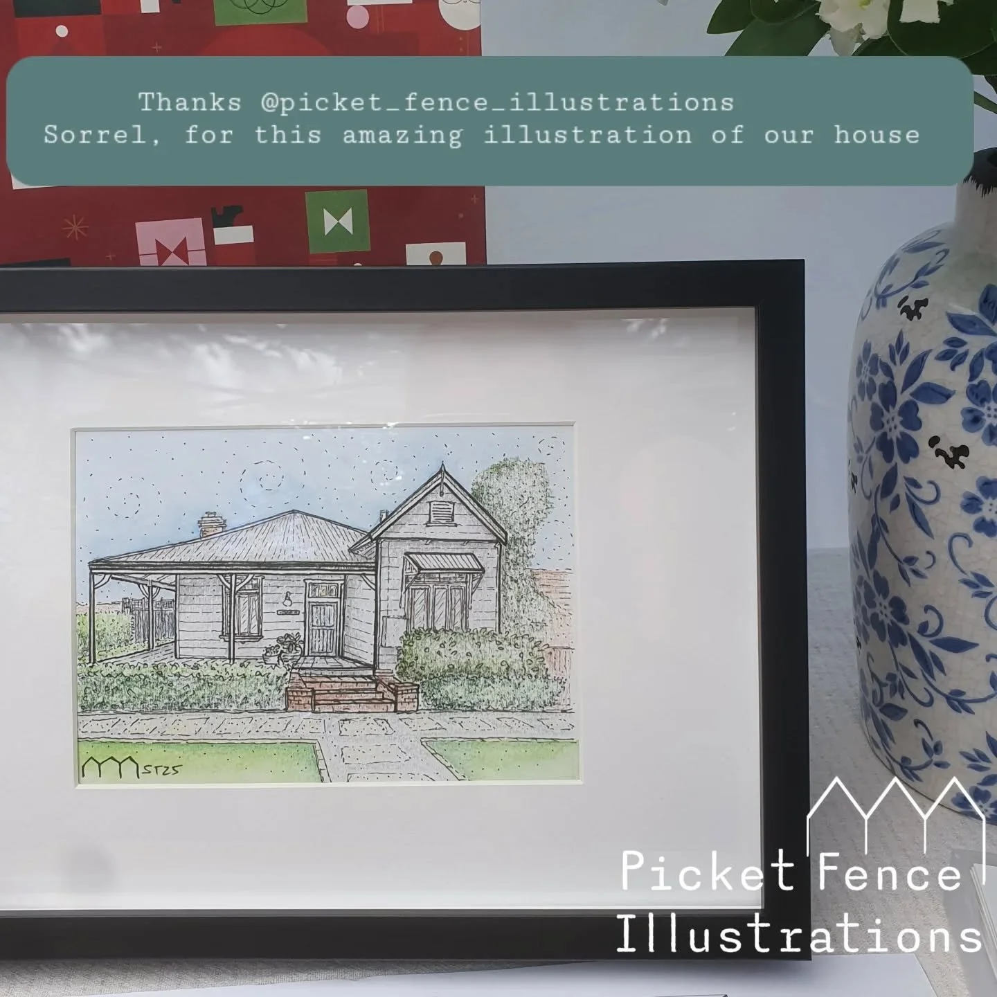 Love is the answer 💖 @picket_fence_illustrations 
🏡 A hand drawn illustration ✨️ 

This is what the people are saying 🥰

💖 "It's perfect"
🥰 "They are going to love it"
🎁 "I can't wait to give it to them"

~~~~
Get 