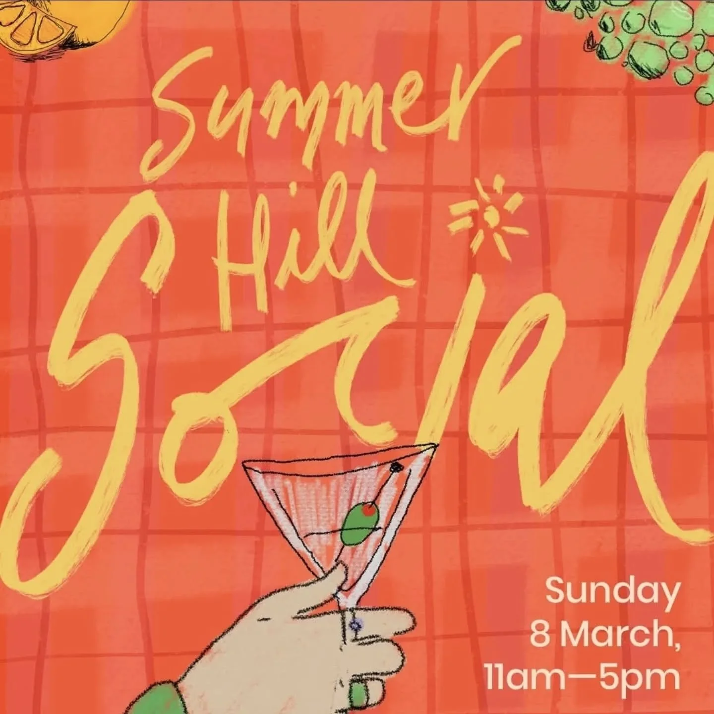 Find me @innerwestcouncil "Summer Hill Social"
@picket_fence_illustrations

🌞 "THE SUMMER HILL SOCIAL" 🌞 
📅 SUNDAY 8TH MARCH 
🕑 11am-5pm
📌 Lackey Street, Summer Hill
🏡 Outside @harristripp

~~~~
Hi 👋 I'm Sorrel 👋
I'm a fre