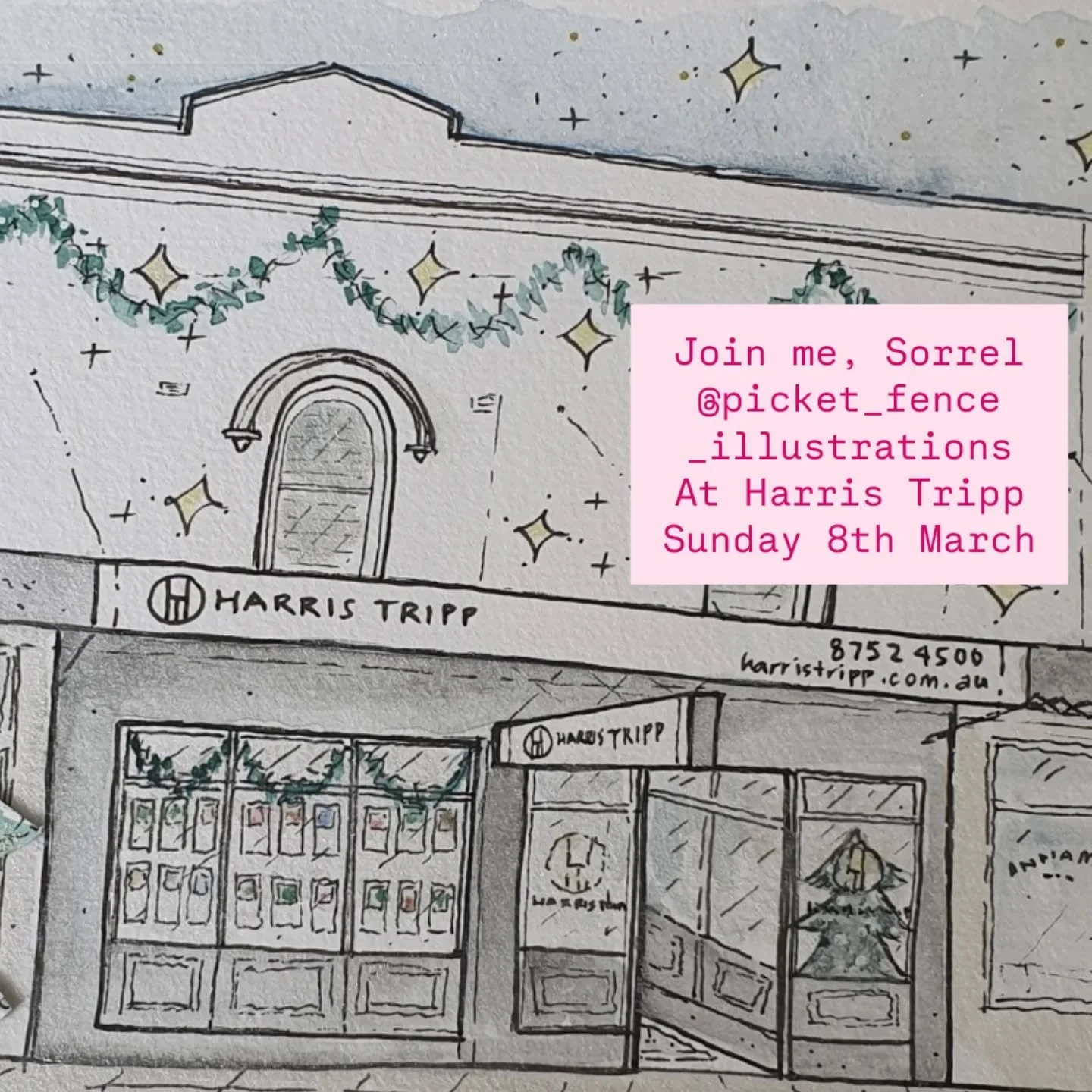 💖 Community supporting community ✨️
@picket_fence_illustrations 💖🏡 @harristripp 

@harristripp &amp; local artist, Sorrel Trevarthen @picket_fence_illustrations have been providing beautiful hand drawn illustrations as the buyers settlement gifts 