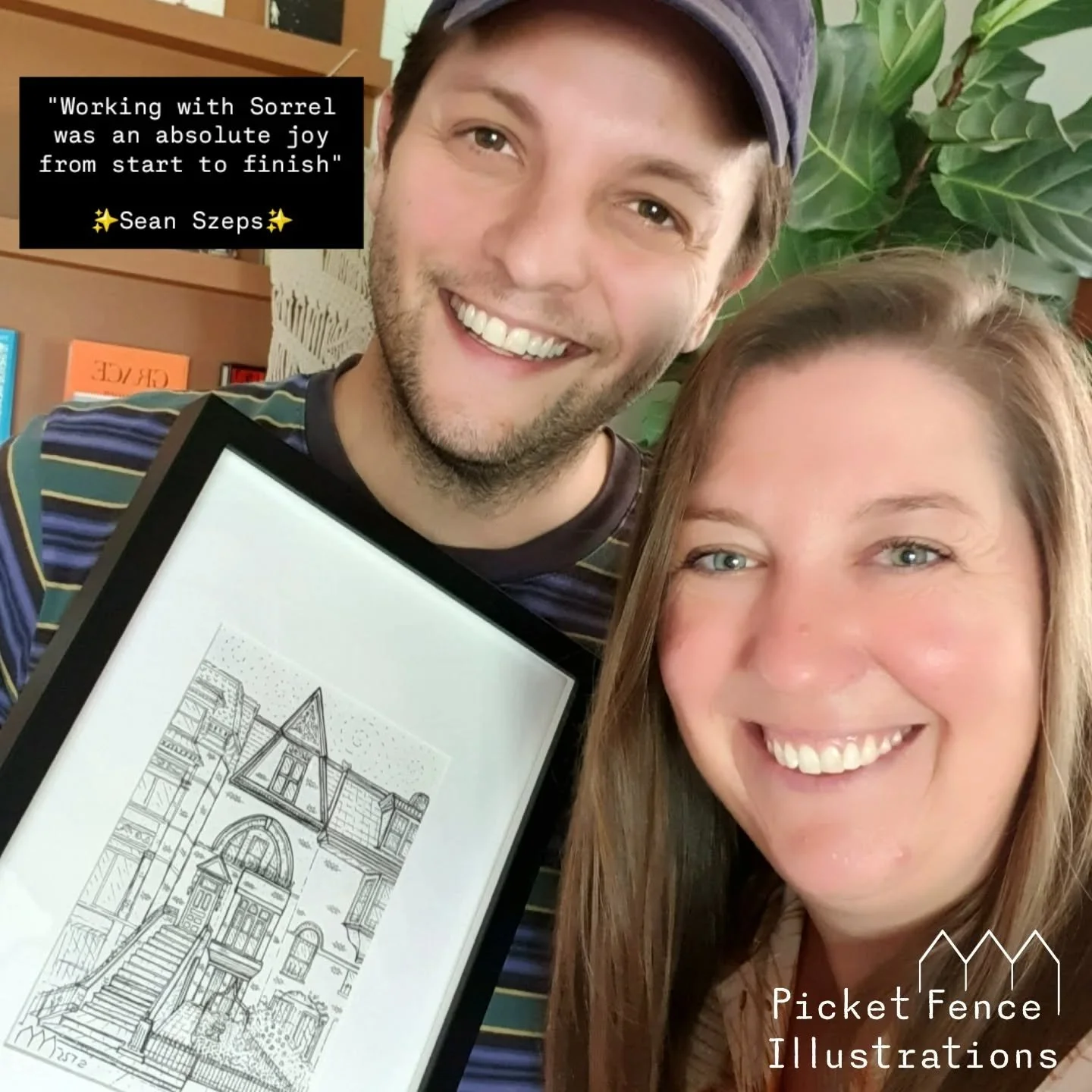 Creating a gallery wall for @seanszeps 😭💖✨️🏡
@picket_fence_illustrations 

~~~~
🎁 @seanszeps &amp; his family received an original @picket_fence_illustrations as a home buyers gift given to them by @harristripp 🏡

🏡 Sean loved the hand drawn ho