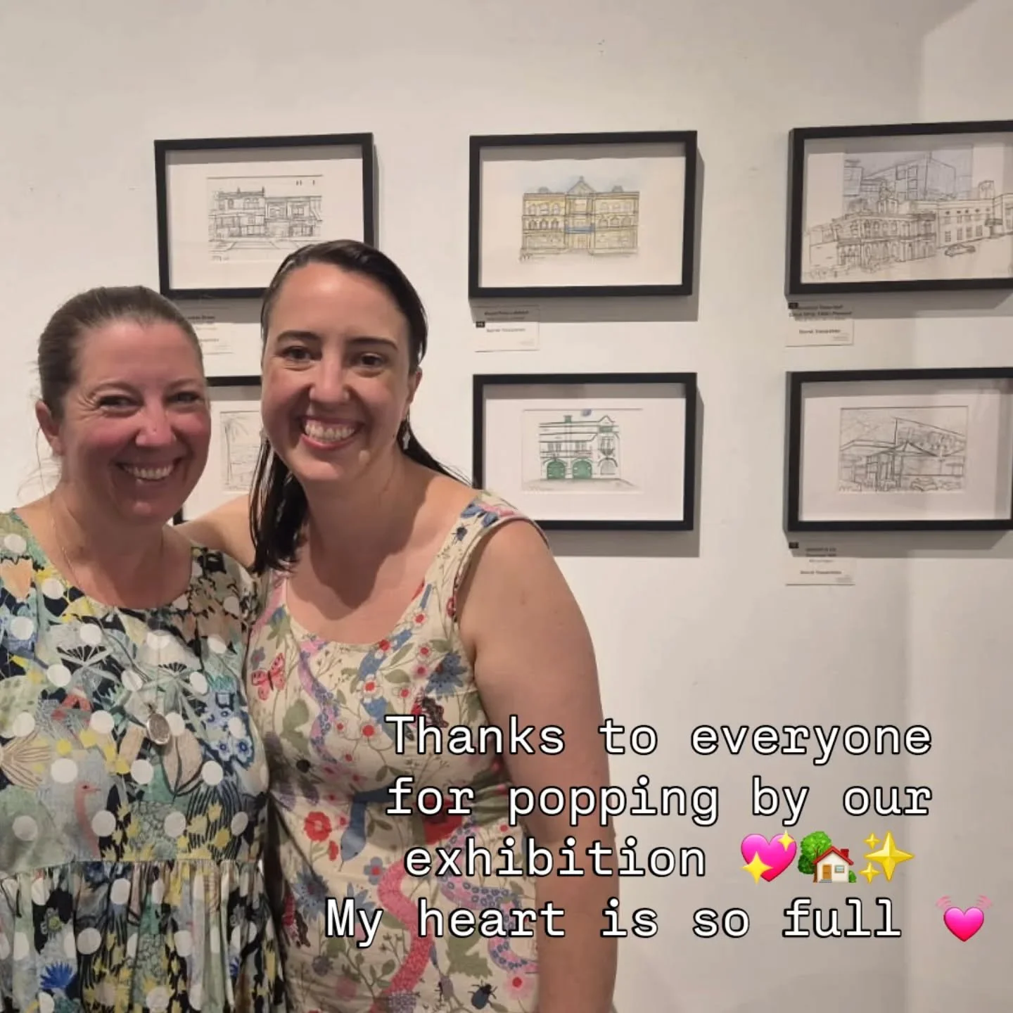 I'm tired, but so happy 🥳🥰🥂✨️
I'm so thankful to everyone for popping by our exhibition 
Means the world to me 💖
@picket_fence_illustrations

Open again tomorrow (Mon) and Tuesday 28th April 
10am-2pm 
See you there!! Xxx