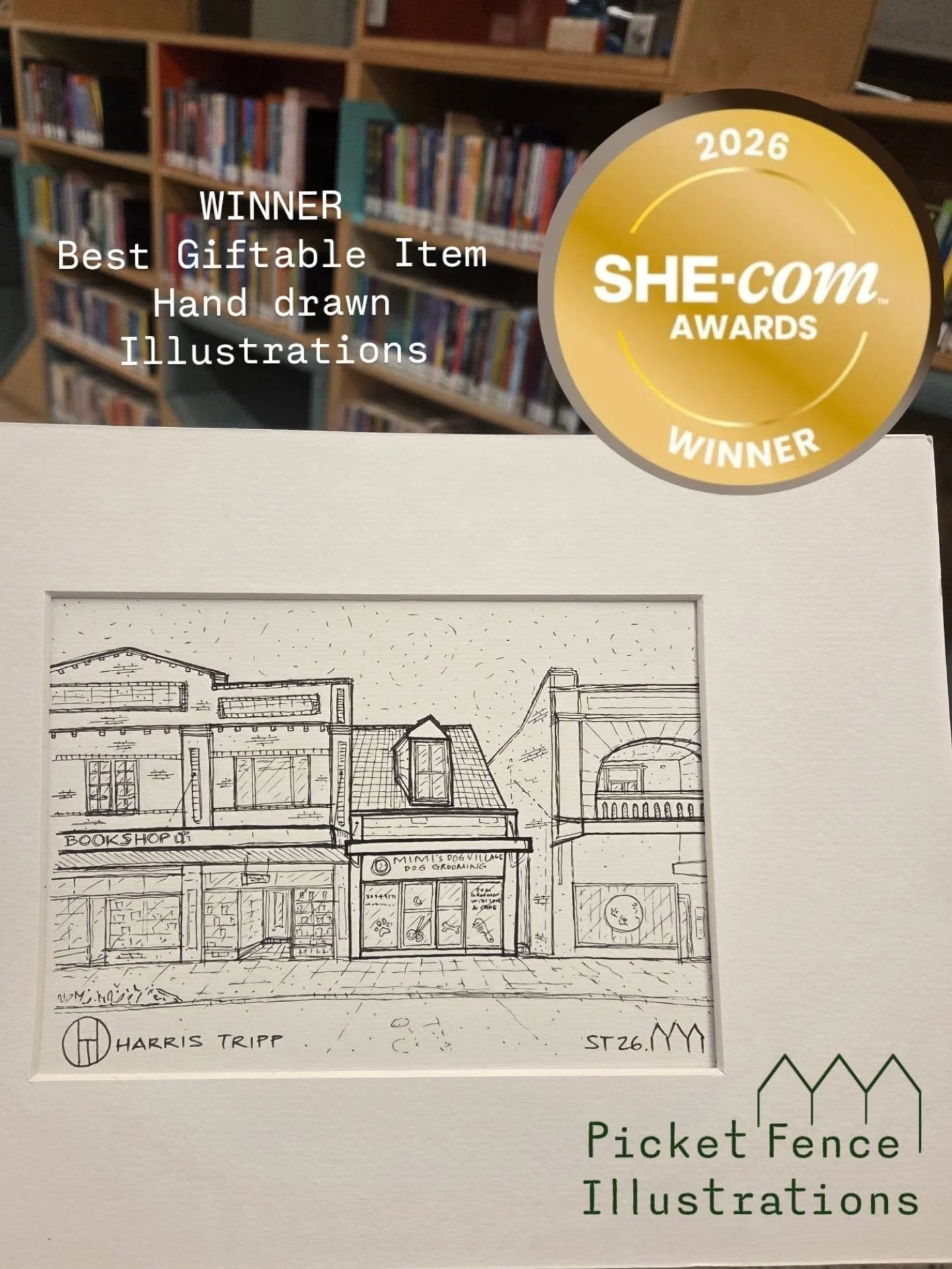 🏡 Home Buyers settlement gift 🎁 
@picket_fence_illustrations 

💝 Sold by @harristripp

🏆 Best Giftable Home Product 
@shecom.co 

🖊 Hand drawn with love and care 💕 
@picket_fence_illustrations