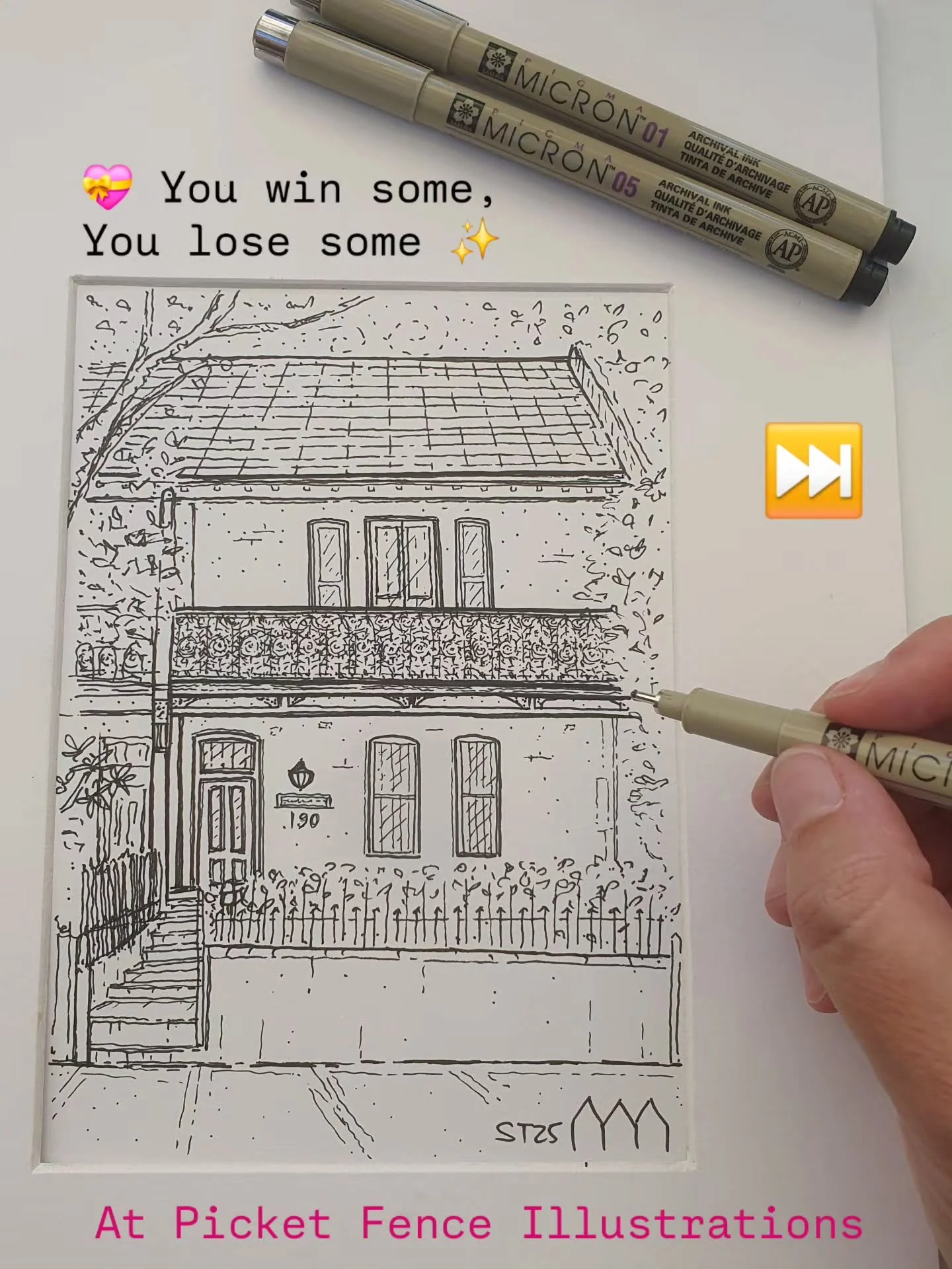You win some, you lose some ✨️ 
@picket_fence_illustrations 

Thankyou for your support and commissions this year @picket_fence_illustrations 

I wasn't successful @innerwestcouncil but it is an honour drawing your homes and special places for you ❤️