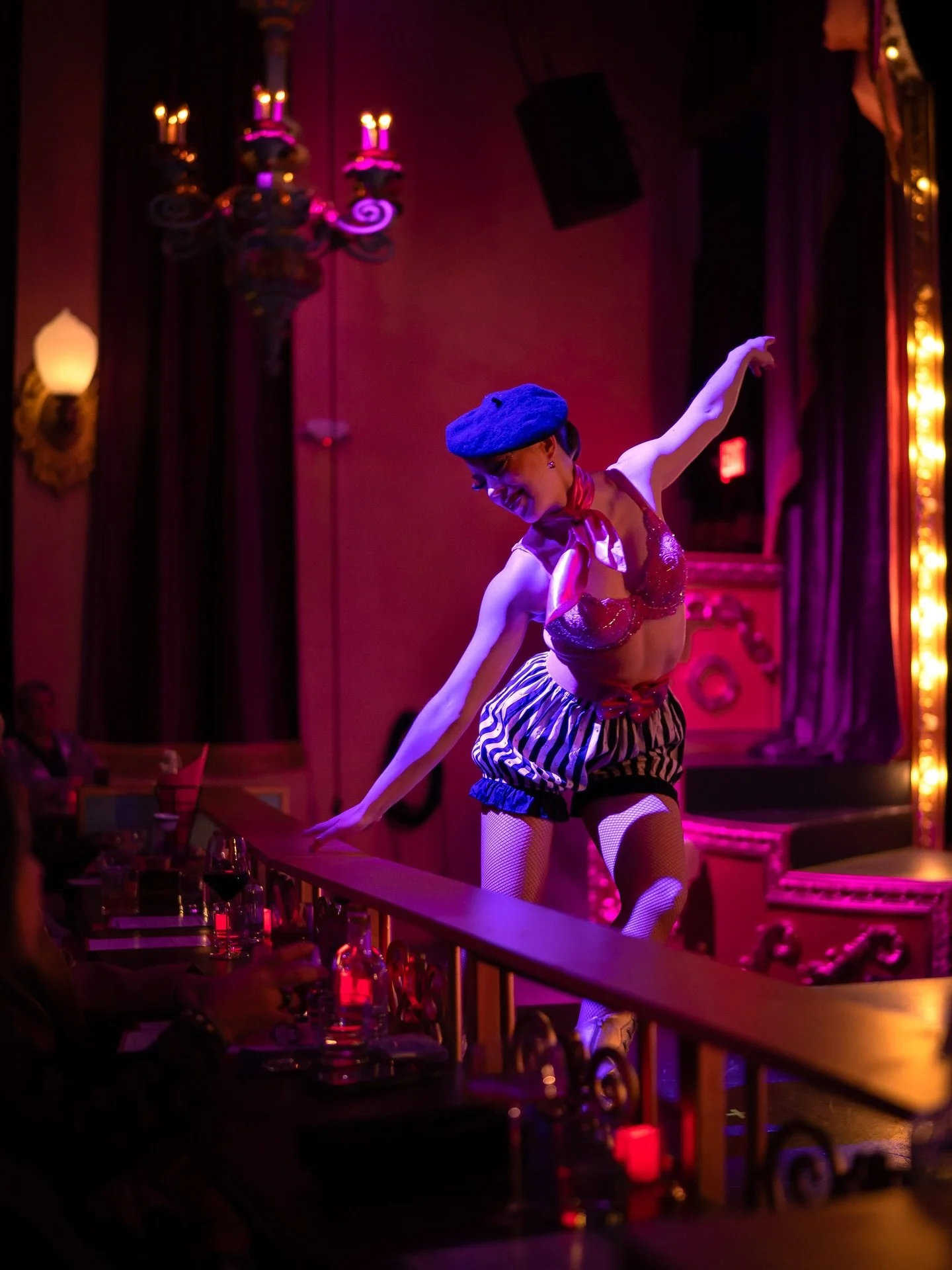 💋Ooh La La highlights from @cancanportland by @whiskey_shotz 📸! 

Our second show has been going so well at the Paris Theatre in Portland&rsquo;s new #pinklightdistrict 💖! I&rsquo;ve been both literally and figuratively dancing my berets and tasse