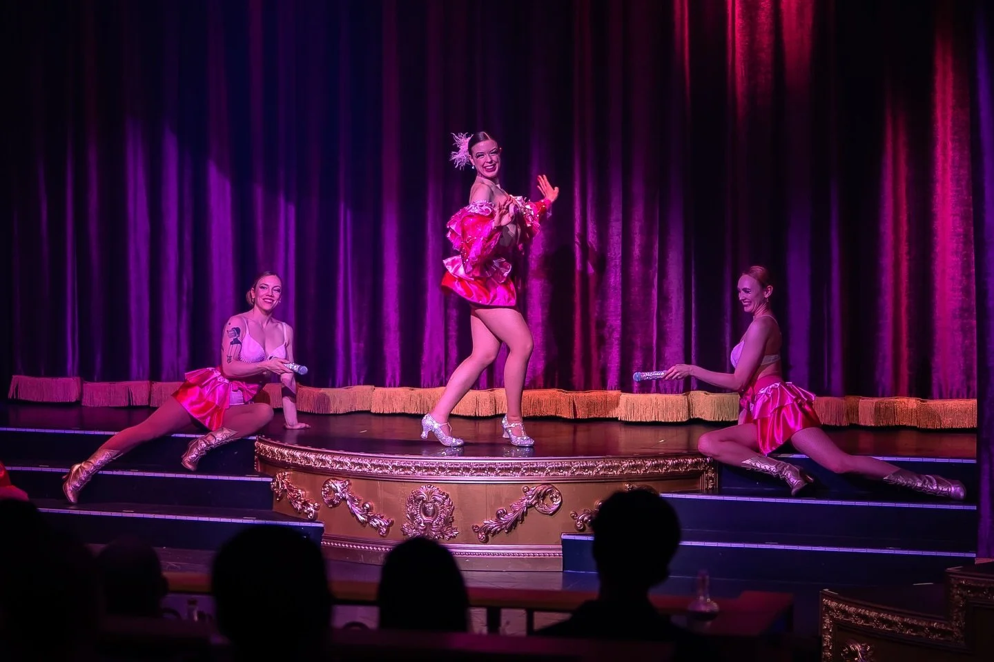 🤩Ooh la la! It&rsquo;s the last weekend to catch my tapping tassels LIVE at @cancanportland ! 💖 Are you coming? Have you seen them? I&rsquo;ve got not 1, not 2, but 3 tap mics for this one 🎤 Working hard to give you those nice crisp, clean tap sou