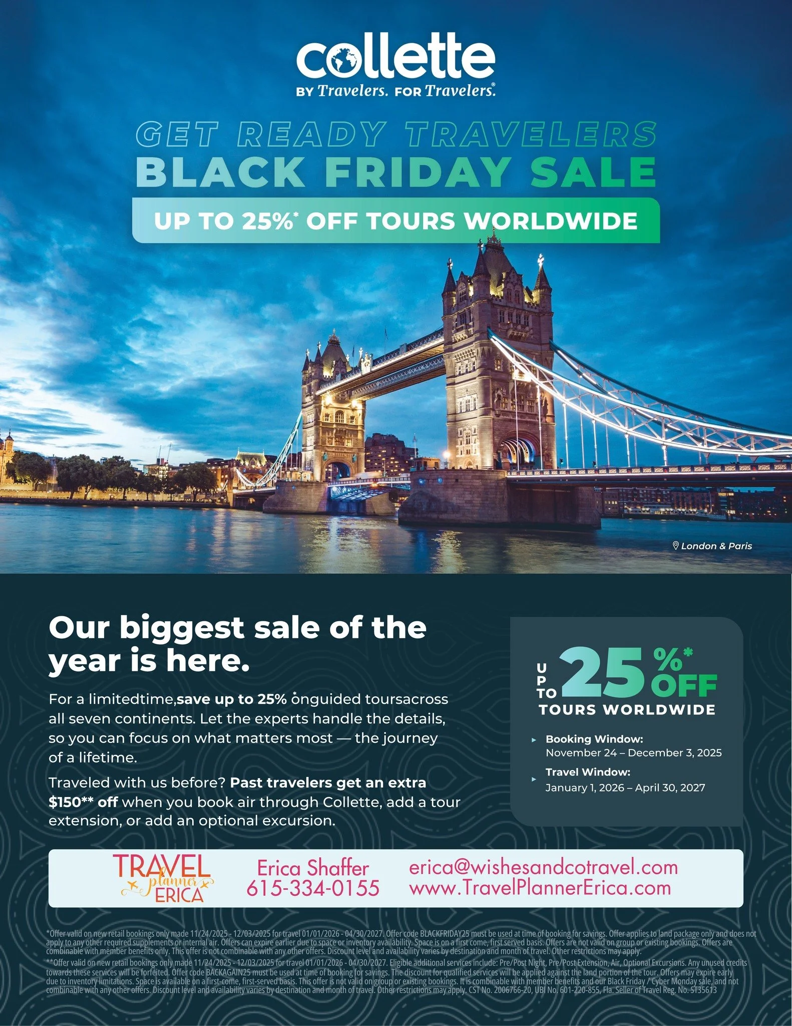 Because of my professional partnership with Collette, I get first access to their Black Friday Sale, before it opens to the general public, and I&rsquo;m able to extend that early access directly to you.

From now through December 3, 2025, you can sa