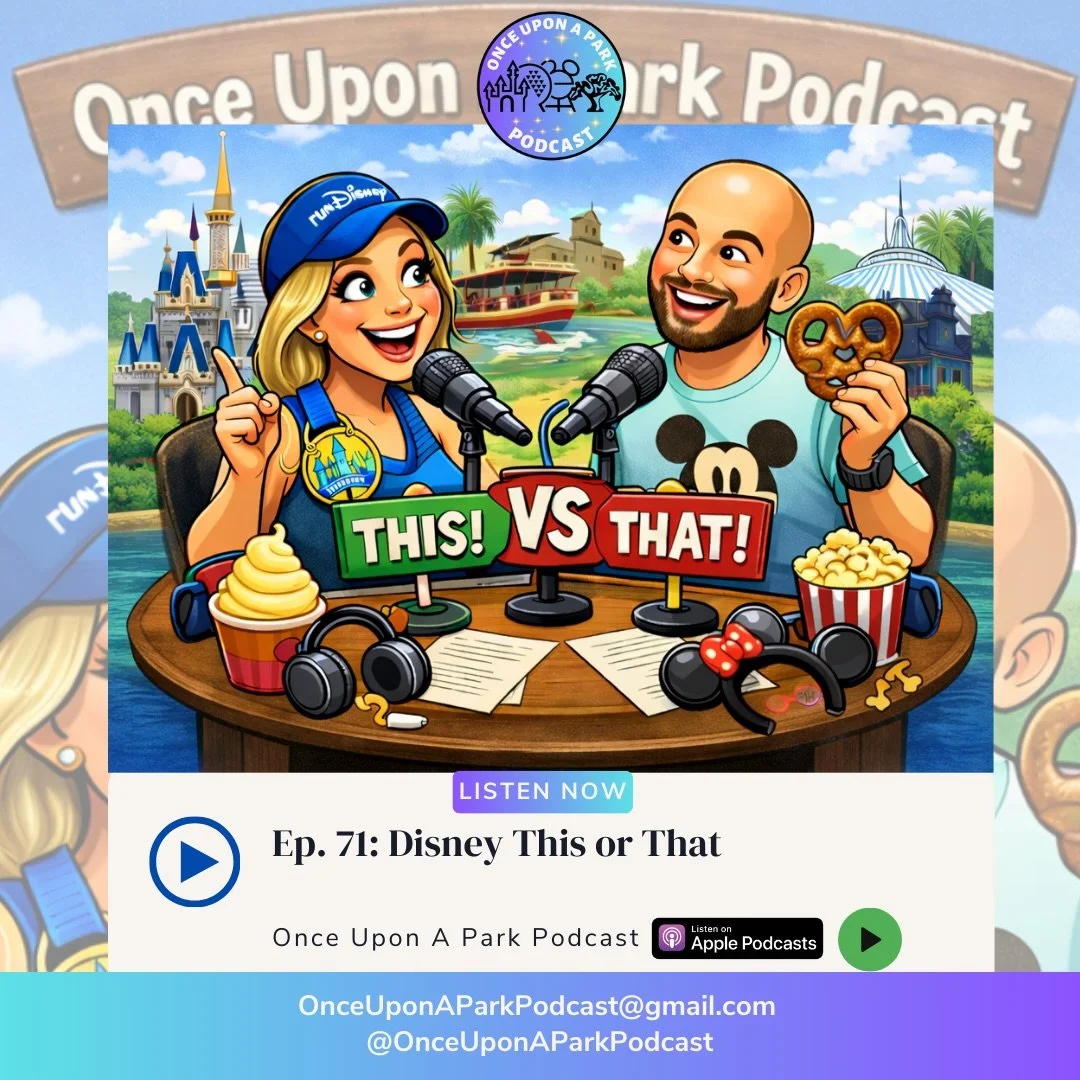 🎢✨ New Episode Alert! ✨🎢

This week on @onceuponaparkpodcast, we&rsquo;re playing Disney This or That, and yes, things get opinionated. From attractions and snacks to parks, resorts, and must-do experiences, we&rsquo;re choosing sides and explainin